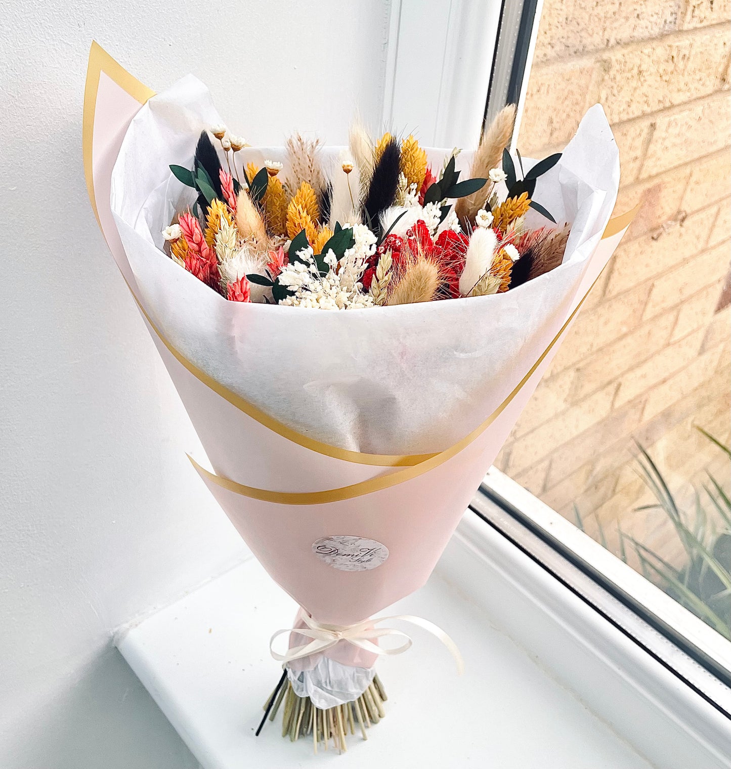 Scented BRIGHTNESS Bouquet / Dried Flowers/ Dried Flower Bouquet/ Valentines Bouquet / Dried flower arrangement / Gift for her / Bridal bouquet