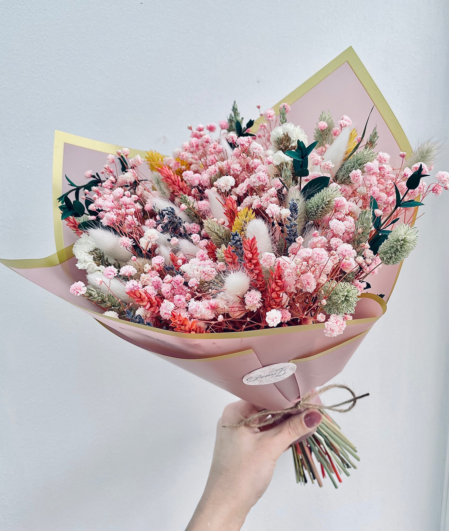 Pink Scented GLORY Bouquet/ Dried Flower Bouquet/ Gifts For Her / Bridal Bouquet/ Dried flower arrangement/ Wedding bouquet