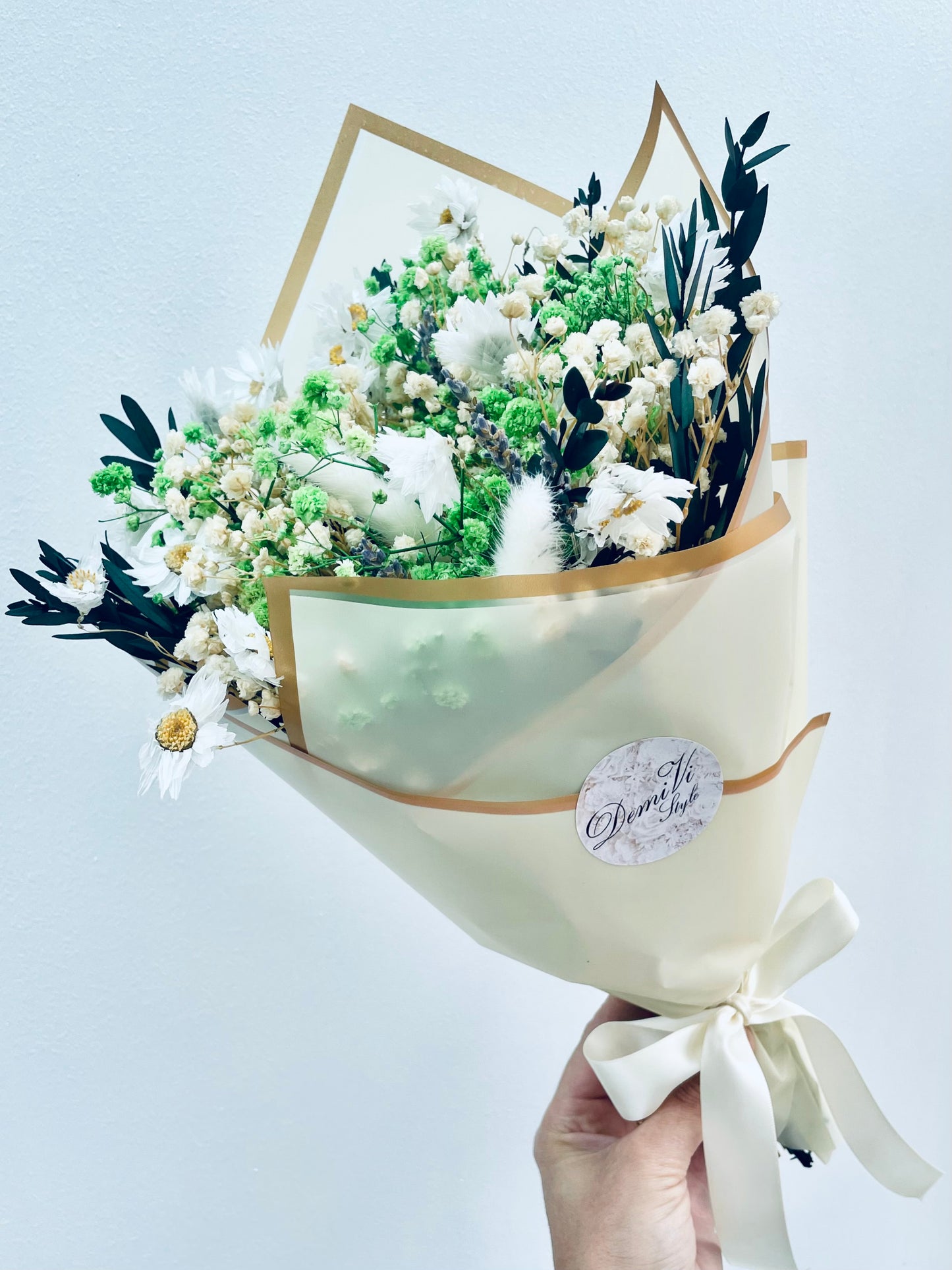 Scented Green Bouquet / Dried Flowers/ Dried Flower Bouquet/ Gifts For Her / Bridal Bouquet / Wedding bouquet / Dried flower arrangement