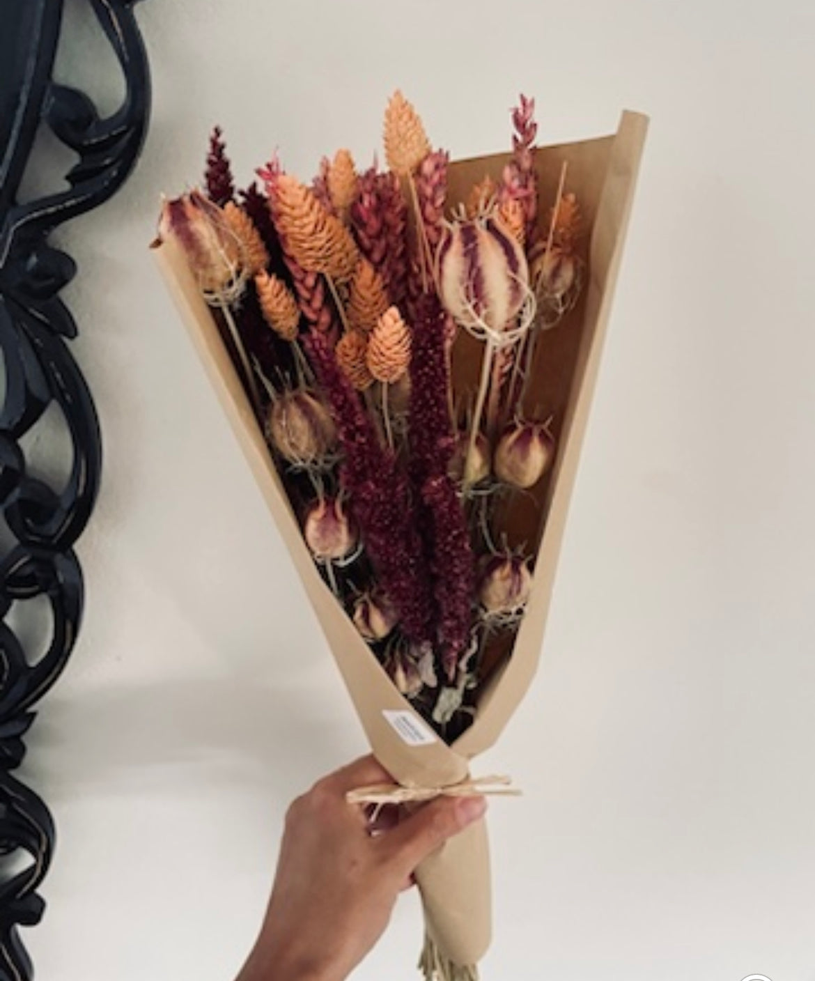 Dried flower bouquet RUSTIC GRACE wedding flowers farmhouse bridal bouquet wildflower dried flowers gift for her boho home decor