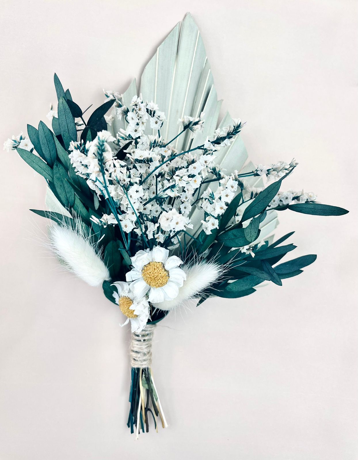 Eucalyptus Palm Spear Sage Dried Flower Cake Topper Mini Dry Flower Bouquet Cake Topper Flowers for cake decor Palm Spear Bouquet Sage
