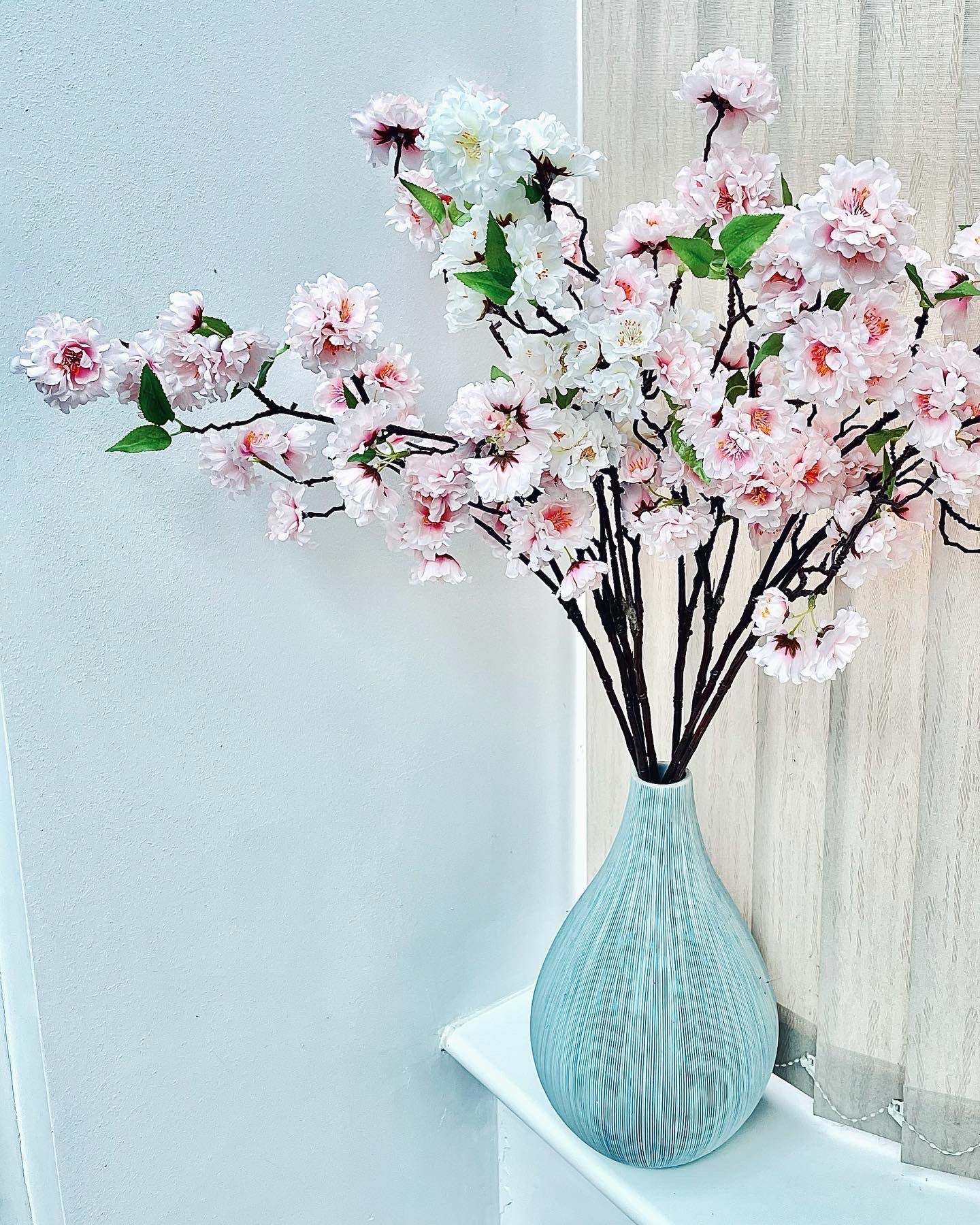 Artificial Silk Japanese Cherry Blossom Flower Spray 75cm/29 Inch