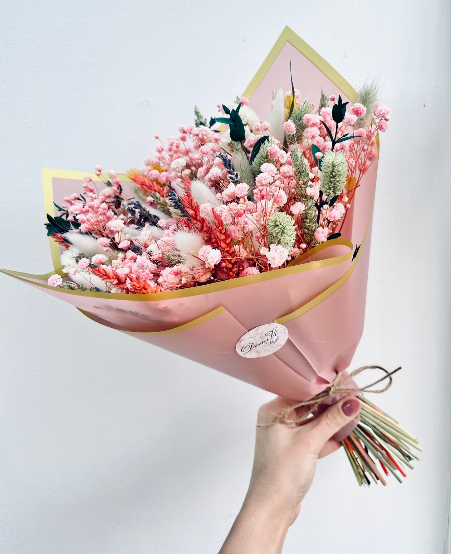 Pink Scented GLORY Bouquet/ Dried Flower Bouquet/ Gifts For Her / Bridal Bouquet/ Dried flower arrangement/ Wedding bouquet