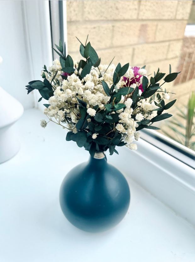 Mini Dried Flowers Bouquet Boho Mini Dry Flower Rustic Wildflowers Dried Rose Bouquets Wedding Flowers Boutonniere Letterbox Flowers