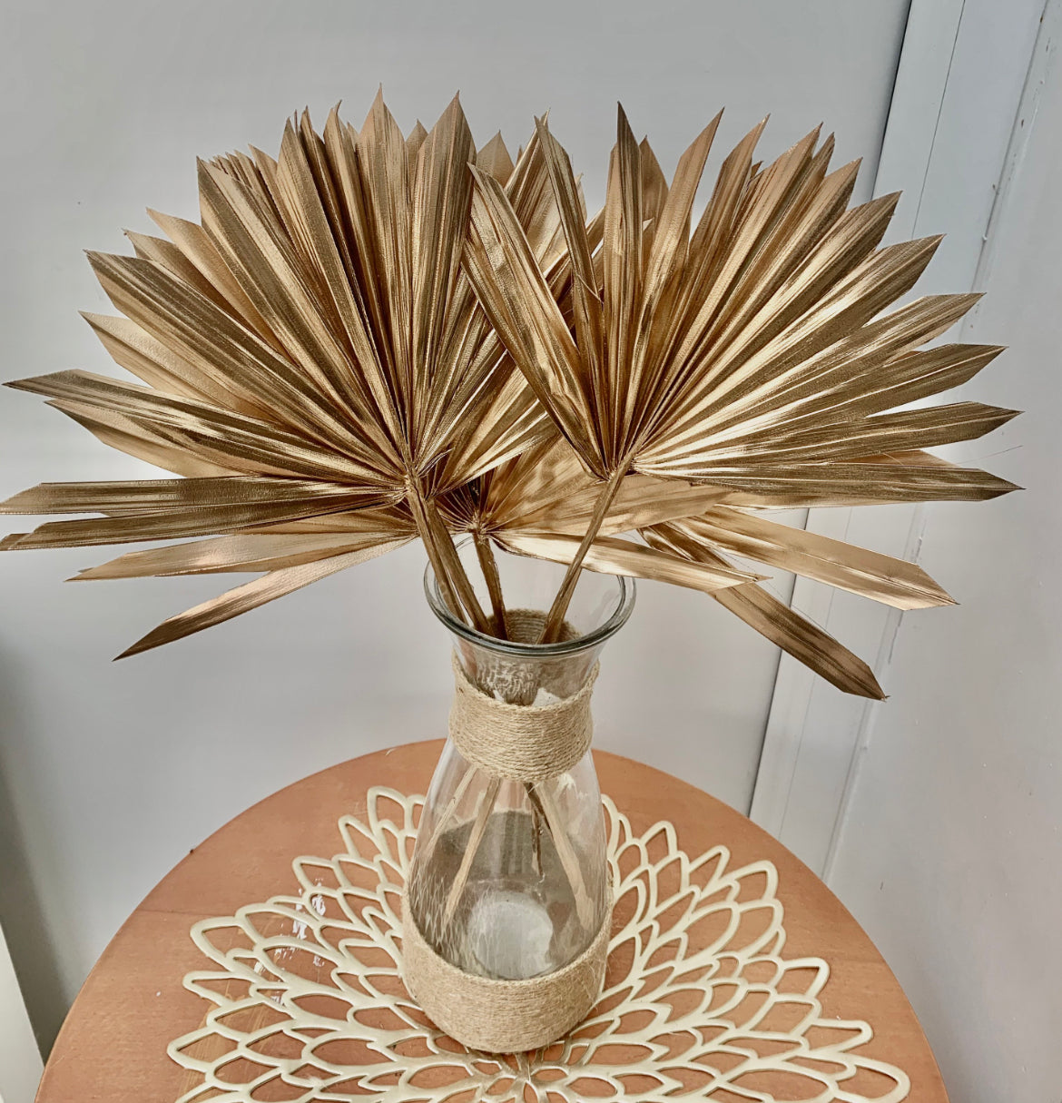 Gold sun palm leaf / palm leaves/ palm spears / cake topper / palm cake topper
