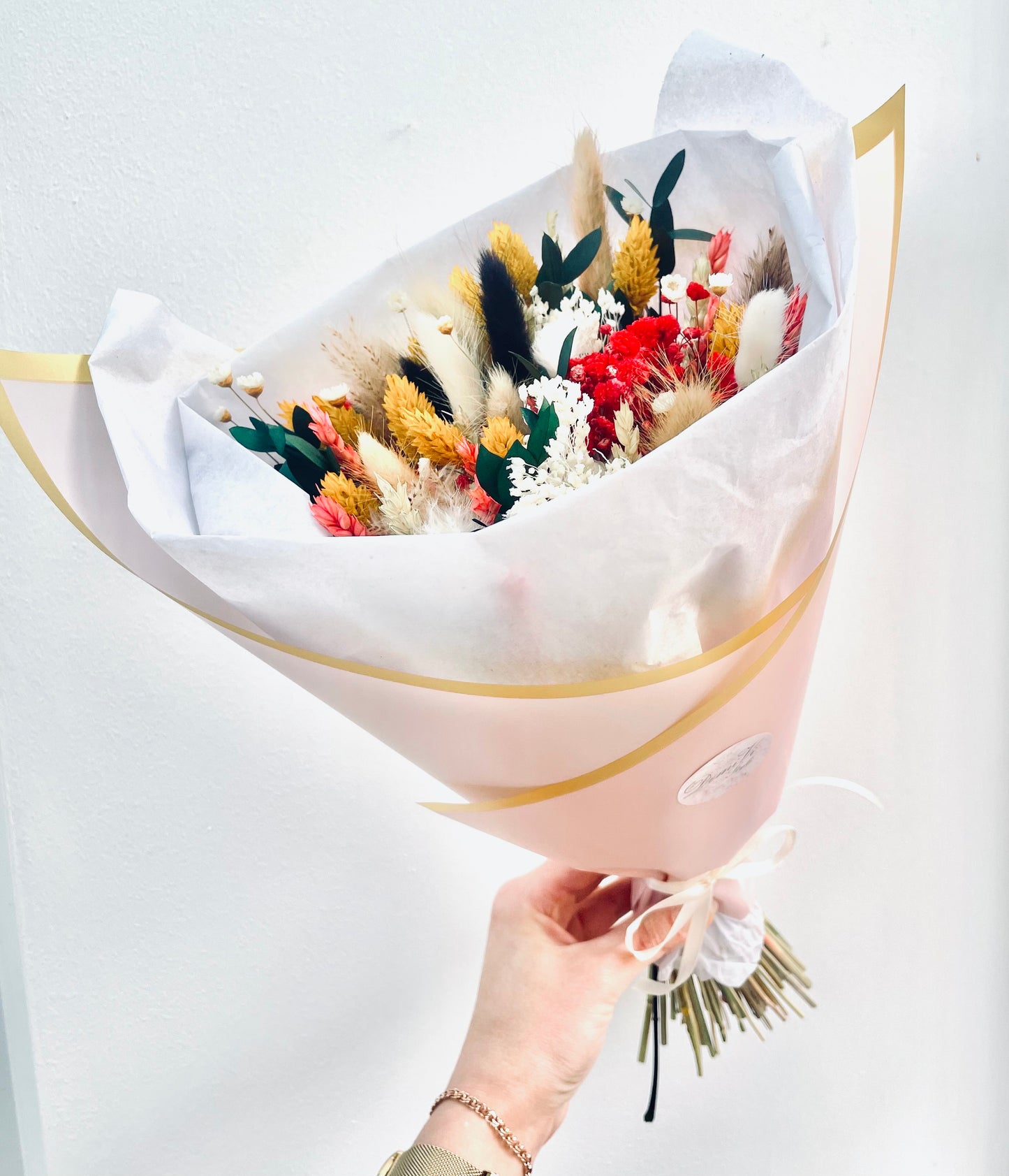 Scented BRIGHTNESS Bouquet / Dried Flowers/ Dried Flower Bouquet/ Valentines Bouquet / Dried flower arrangement / Gift for her / Bridal bouquet