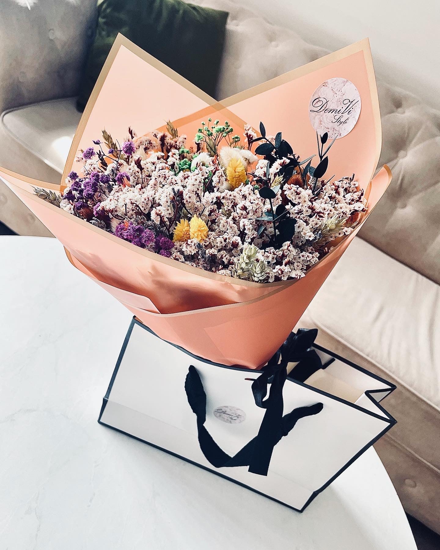 Wildflower Bouquet/ Dried Flower Bouquet/ Gifts For Her / Dry Flower Bouquet / Wedding bouquet / Dried flower arrangement/ Rustic