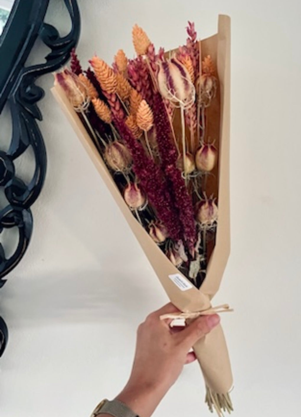 Dried flower bouquet RUSTIC GRACE wedding flowers farmhouse bridal bouquet wildflower dried flowers gift for her boho home decor