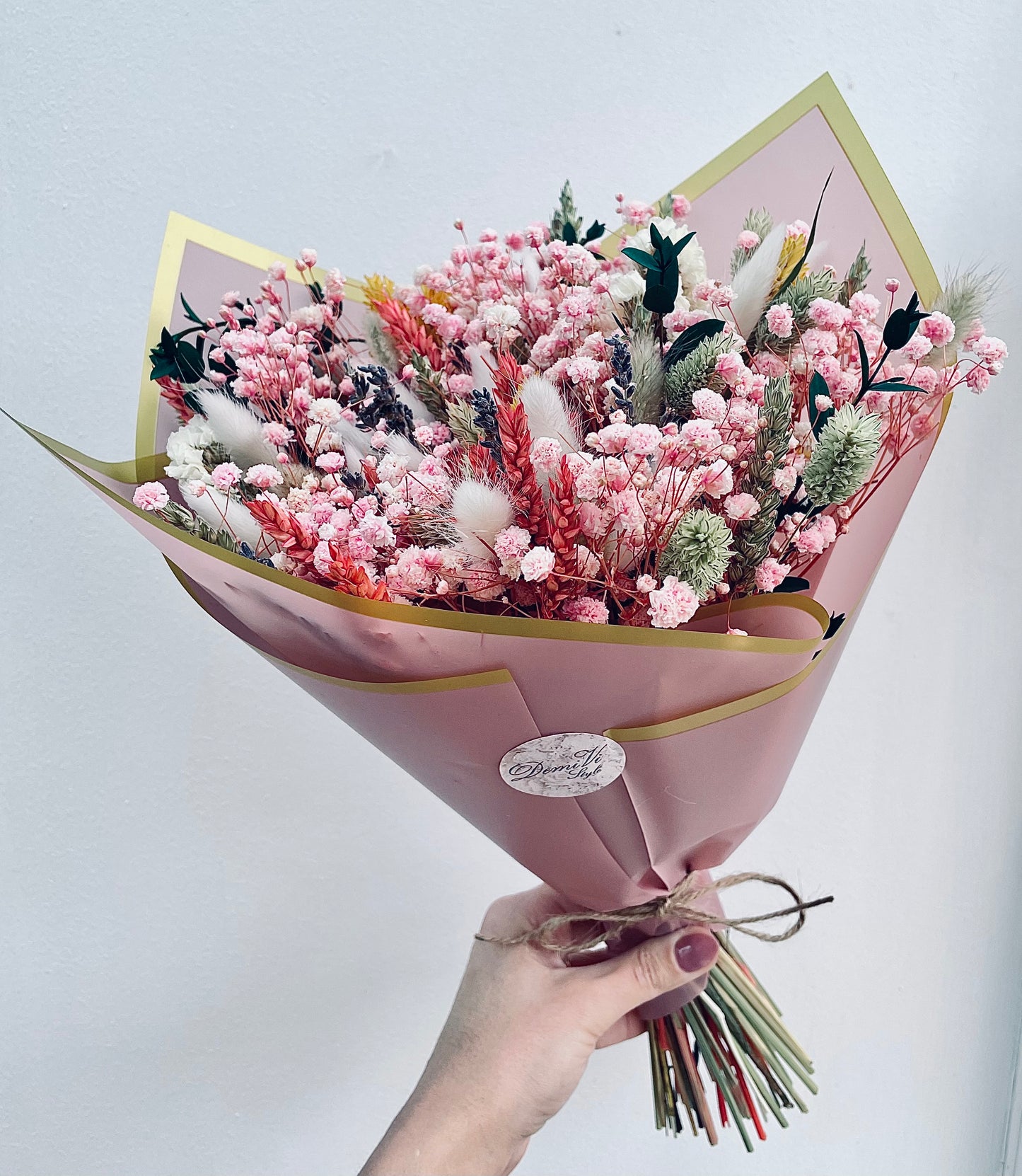 Pink Scented GLORY Bouquet/ Dried Flower Bouquet/ Gifts For Her / Bridal Bouquet/ Dried flower arrangement/ Wedding bouquet