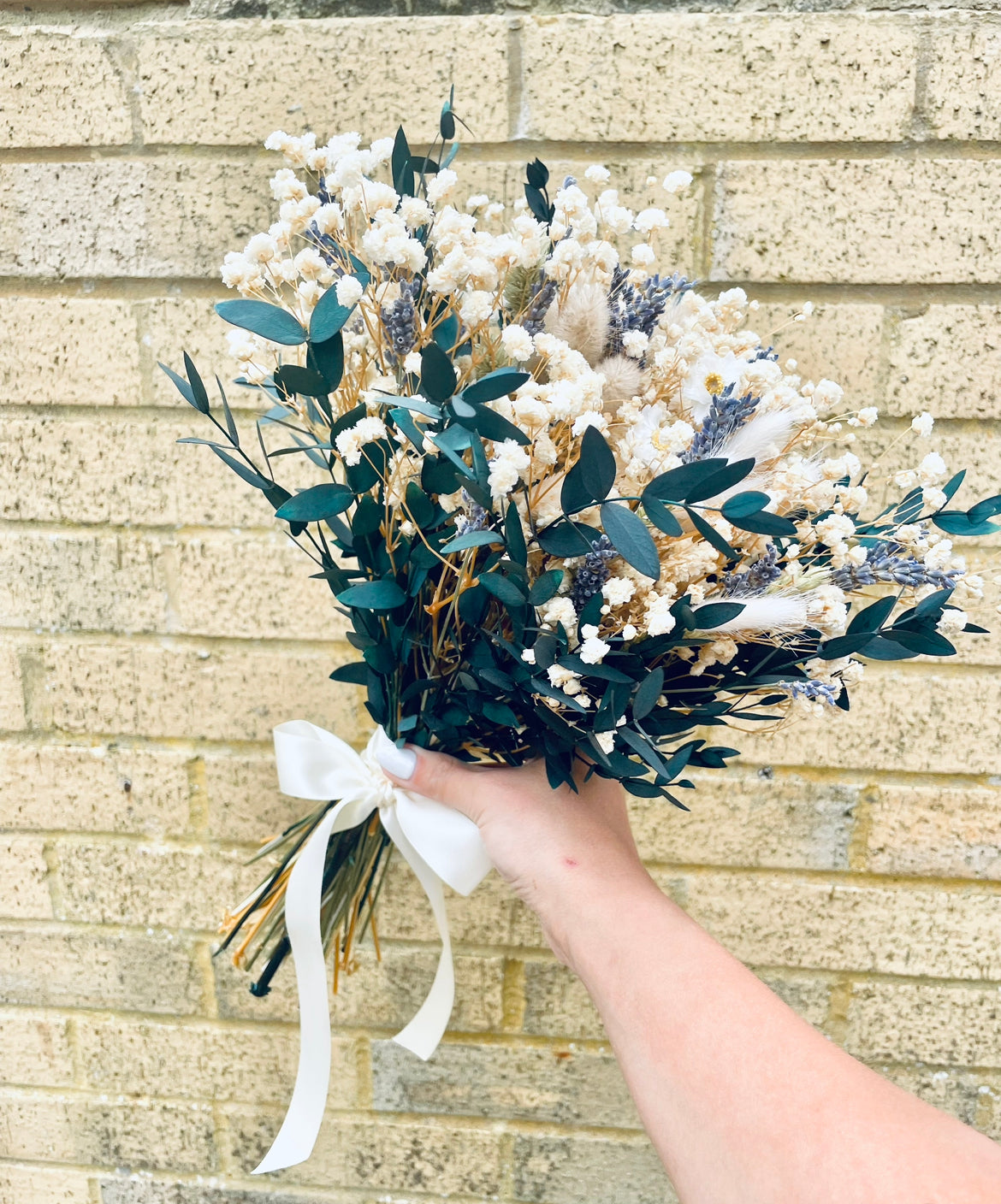 Gypsophila lavender blue Bridal Bouquet Wedding /Dried Flower Bouquet/ Gifts For Her / Dried flower arrangement/ Buttonholes