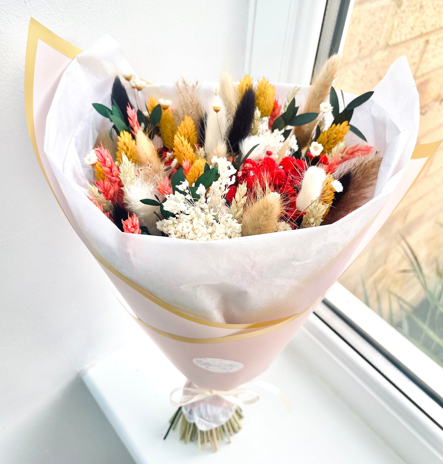Scented BRIGHTNESS Bouquet / Dried Flowers/ Dried Flower Bouquet/ Valentines Bouquet / Dried flower arrangement / Gift for her / Bridal bouquet