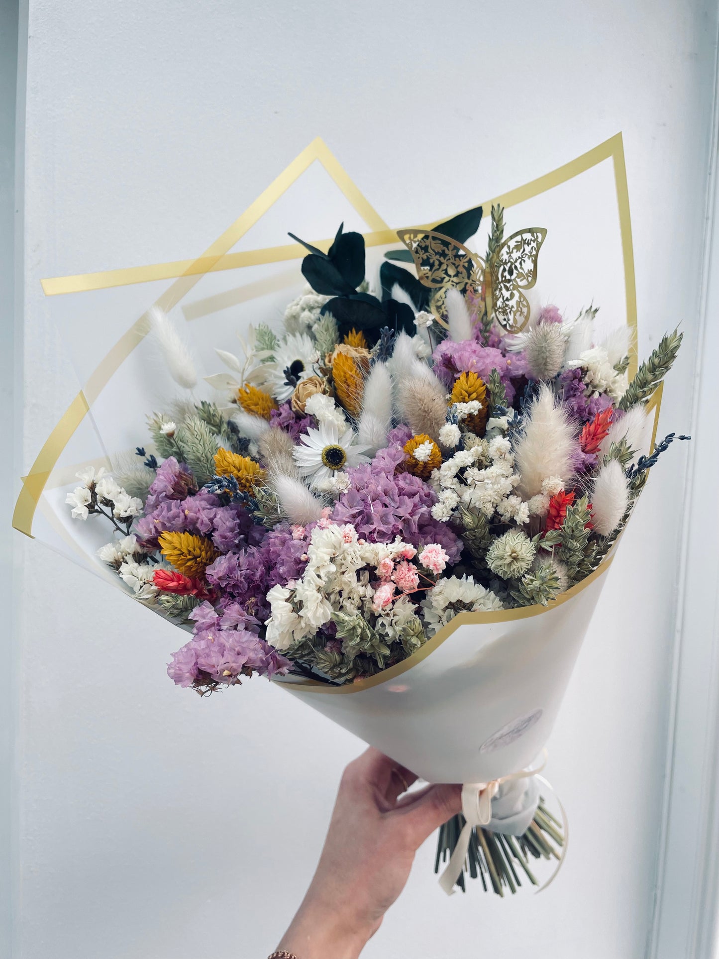 Purple Scented Alice Bouquet/ Dried Flower Bouquet/ Gifts For Her / Bridal Bouquet/ Dried flower arrangement/ Wedding bouquet