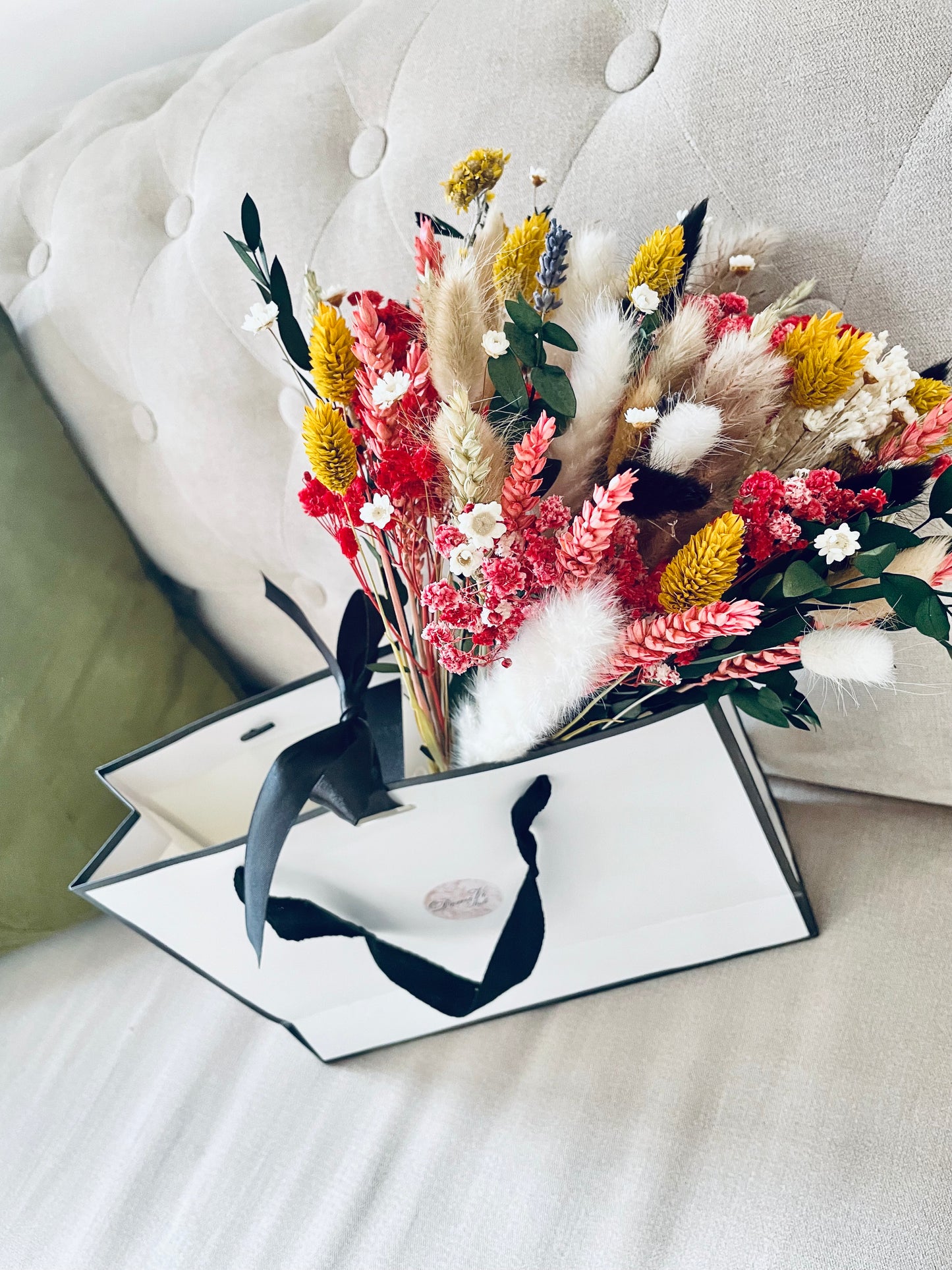 Scented BRIGHTNESS Bouquet / Dried Flowers/ Dried Flower Bouquet/ Valentines Bouquet / Dried flower arrangement / Gift for her / Bridal bouquet