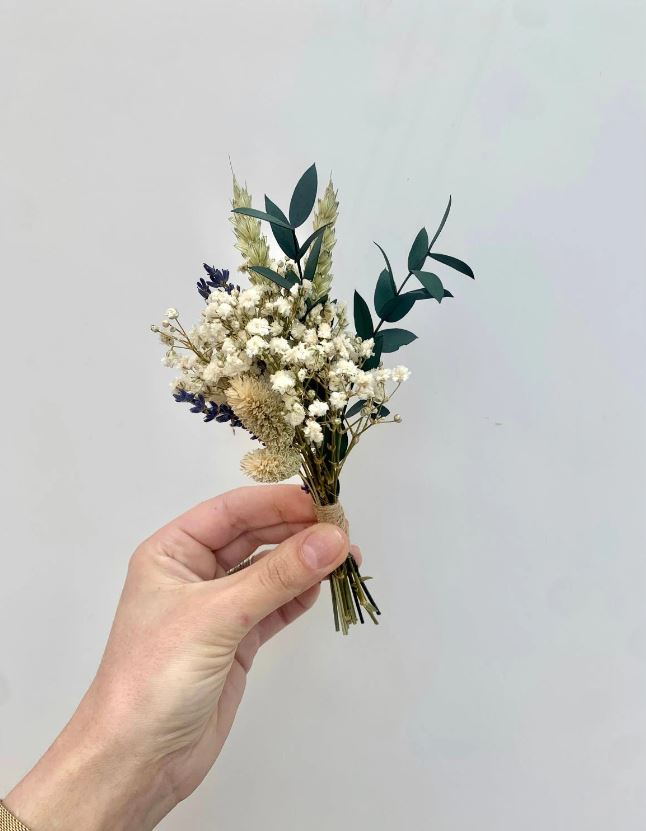 BOHO Dried Flower Bridal Bouquet Eucalyptus Wedding Dried Flower Table Centerpiece Vase Gypsophila Bouquet Bridesmaid Wildflowers Rustic