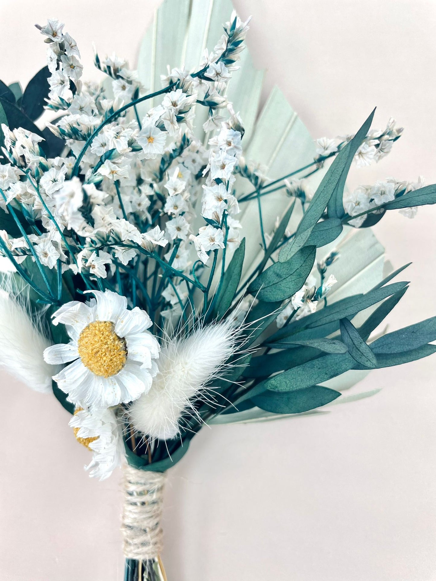 Eucalyptus Palm Spear Sage Dried Flower Cake Topper Mini Dry Flower Bouquet Cake Topper Flowers for cake decor Palm Spear Bouquet Sage