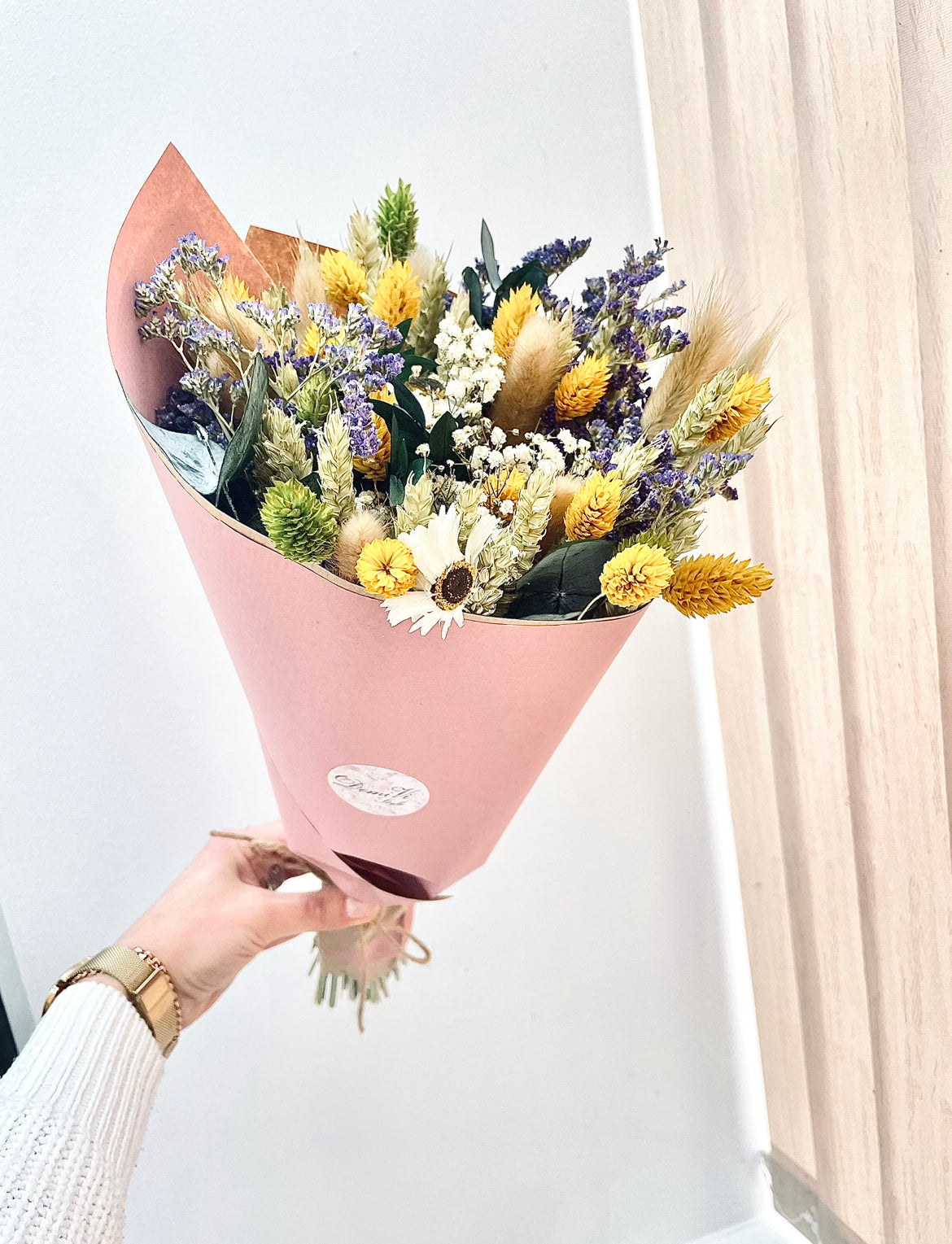 Gypsophila Eucalyptus Everlasting Bouquet / Dried Flowers/ Dried Flower Bouquet/ Gifts For Her / Dried flower arrangement