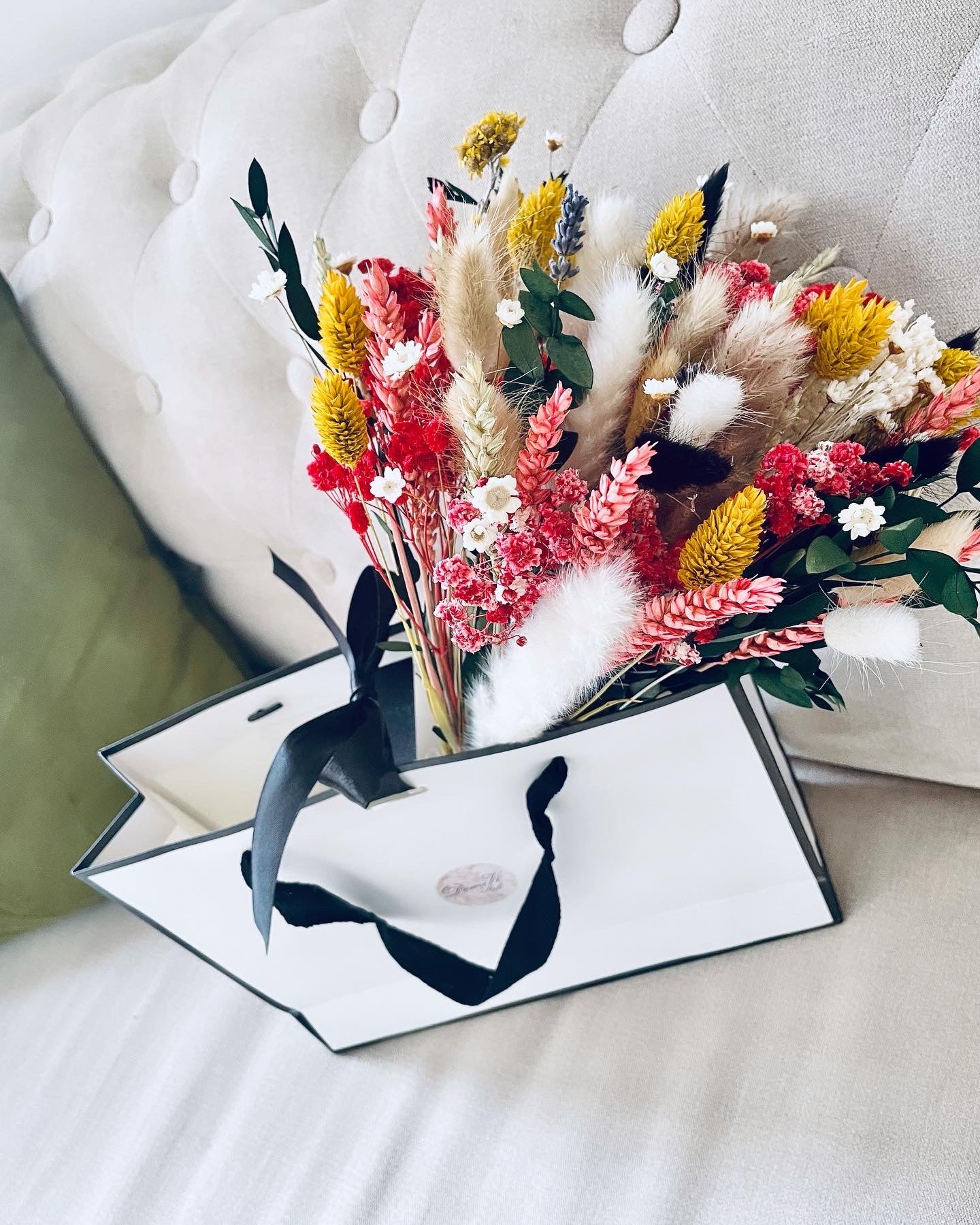 Scented BRIGHTNESS Bouquet / Dried Flowers/ Dried Flower Bouquet/ Valentines Bouquet / Dried flower arrangement / Gift for her / Bridal bouquet