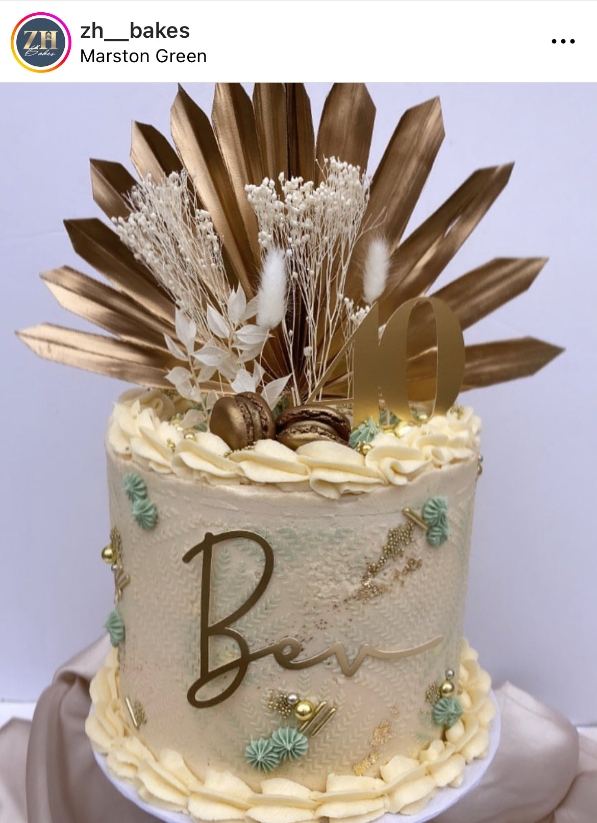 Gold sun palm leaf / palm leaves/ palm spears / cake topper / palm cake topper