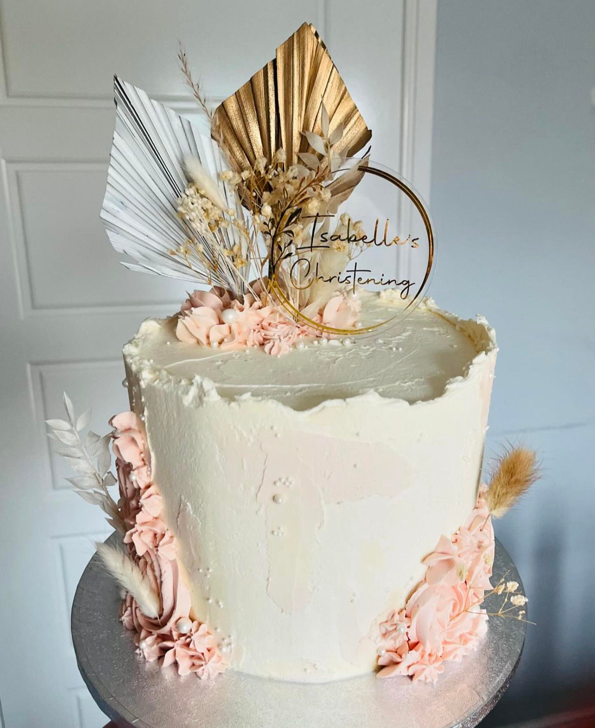 Palm Spear Dried Flowers Bouquet Cake Topper / letterbox dried flowers / dried flower cake topper / pampas cake topper