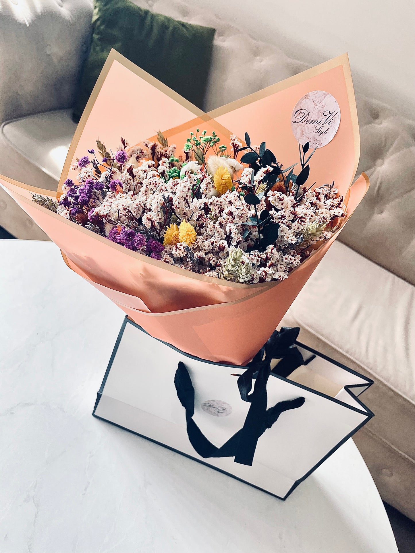 Wildflower Bouquet/ Dried Flower Bouquet/ Gifts For Her / Dry Flower Bouquet / Wedding bouquet / Dried flower arrangement/ Rustic