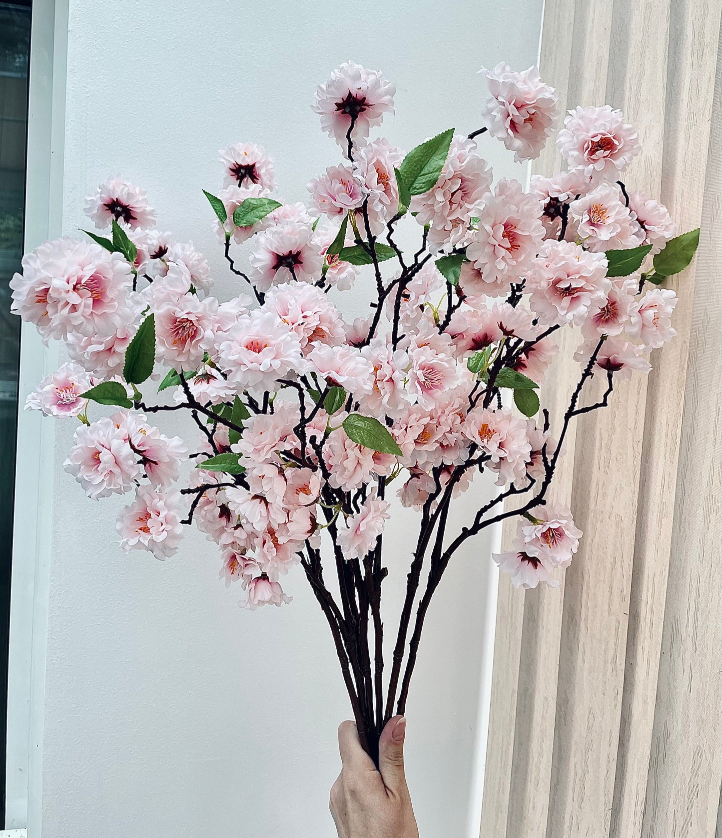 Artificial Silk Japanese Cherry Blossom Flower Spray 75cm/29 Inch