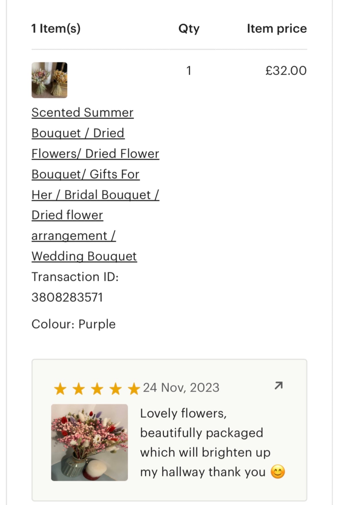 Scented Summer Bouquet / Dried Flowers/ Dried Flower Bouquet/ Gifts For Her / Bridal Bouquet / Dried flower arrangement / Wedding Bouquet