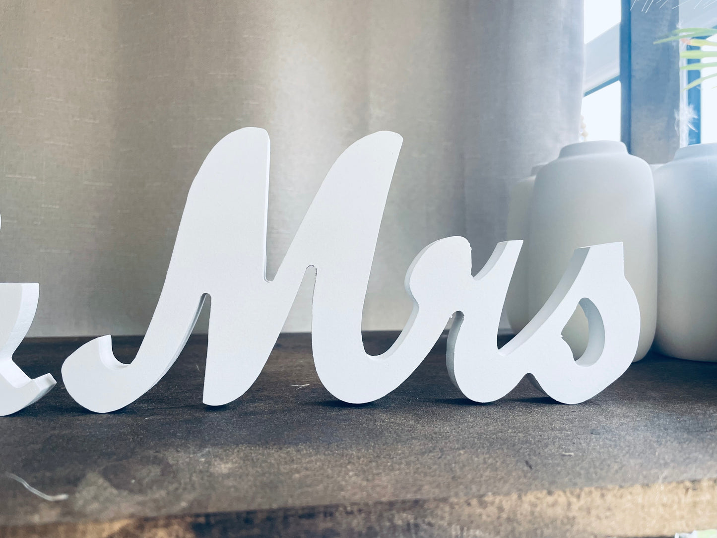 Mr and Mrs Sign Table Signs for Wedding Mr & Mrs Wood Wedding Sign Wood Mrs Sign for Table Wedding Wood Sign Wedding Table Decoration Rustic