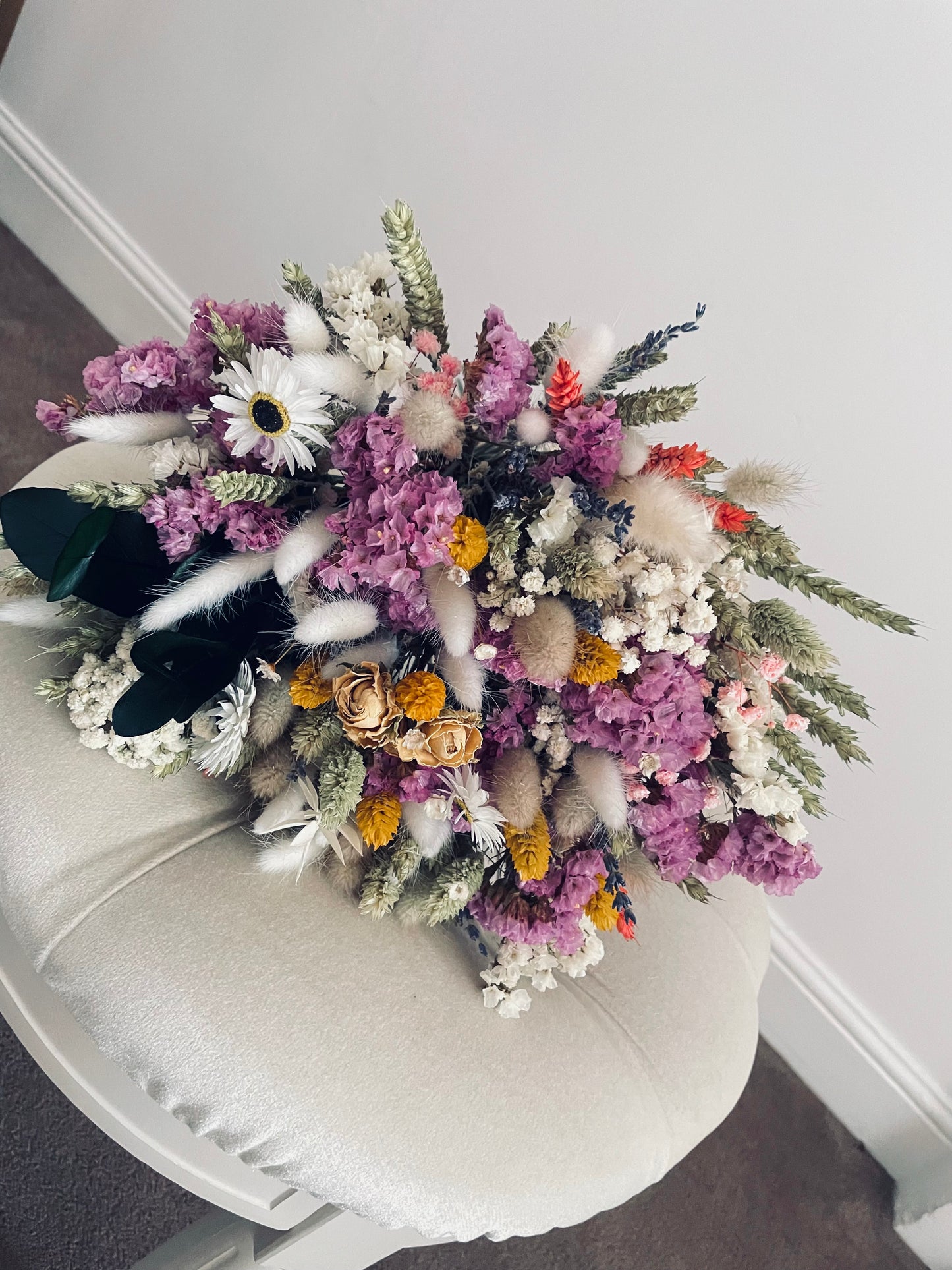 Purple Scented Alice Bouquet/ Dried Flower Bouquet/ Gifts For Her / Bridal Bouquet/ Dried flower arrangement/ Wedding bouquet