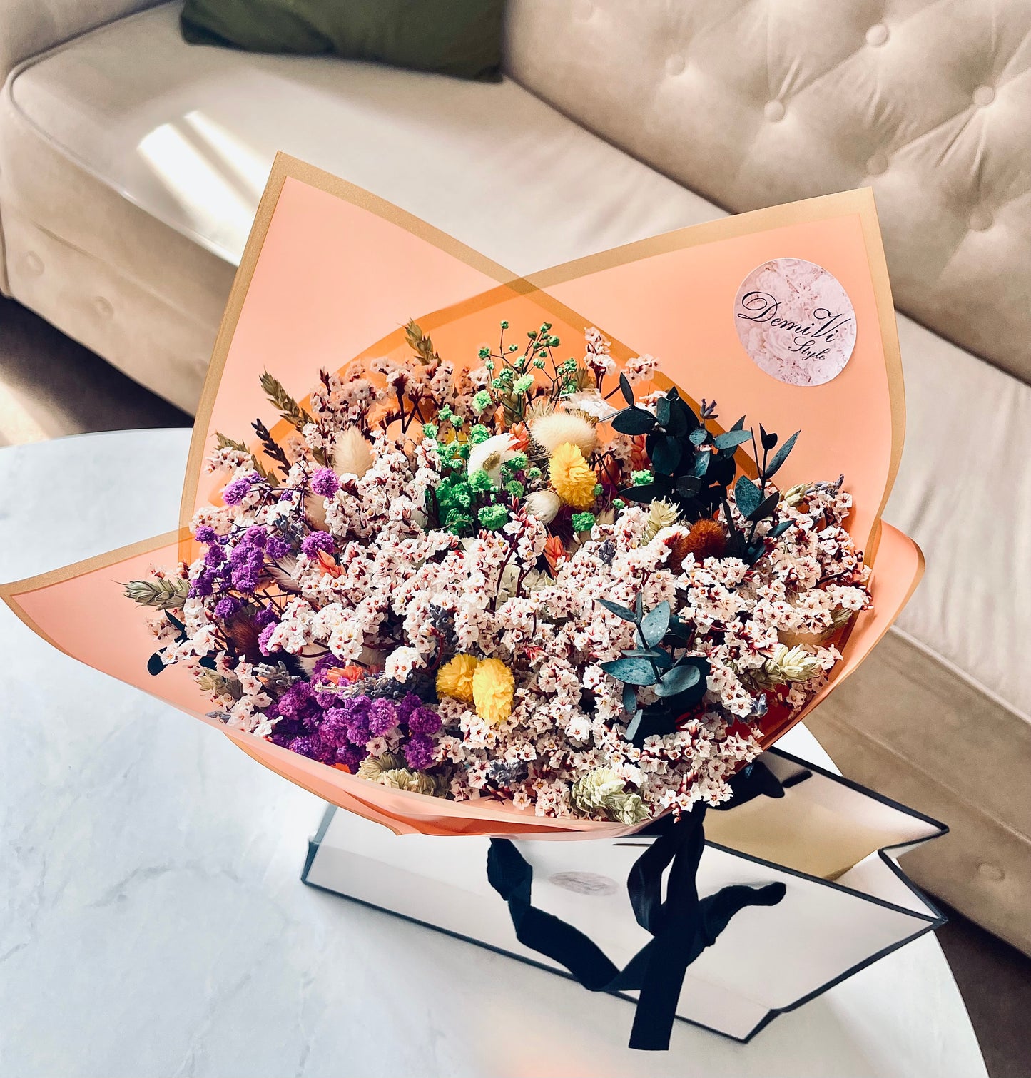 Wildflower Bouquet/ Dried Flower Bouquet/ Gifts For Her / Dry Flower Bouquet / Wedding bouquet / Dried flower arrangement/ Rustic