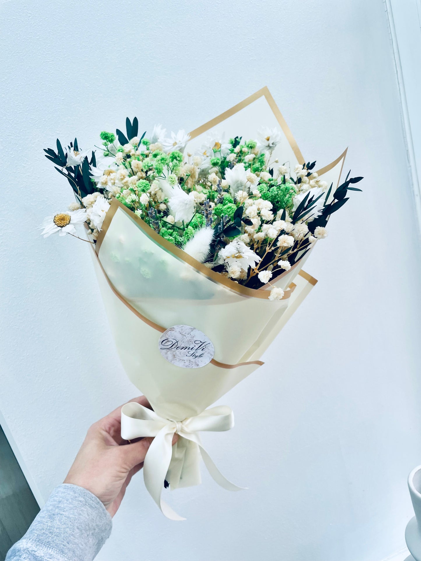 Scented Green Bouquet / Dried Flowers/ Dried Flower Bouquet/ Gifts For Her / Bridal Bouquet / Wedding bouquet / Dried flower arrangement