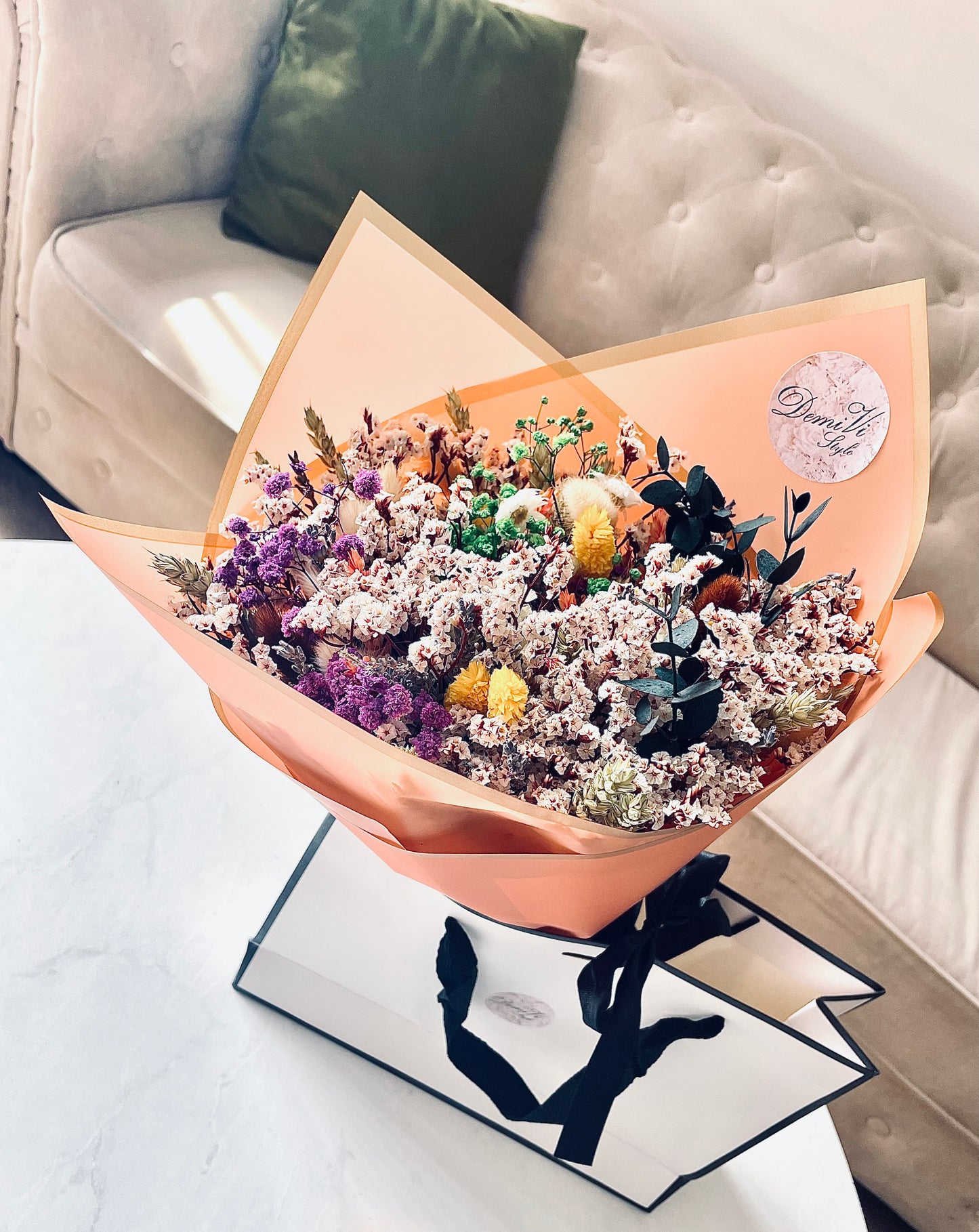 Wildflower Bouquet/ Dried Flower Bouquet/ Gifts For Her / Dry Flower Bouquet / Wedding bouquet / Dried flower arrangement/ Rustic