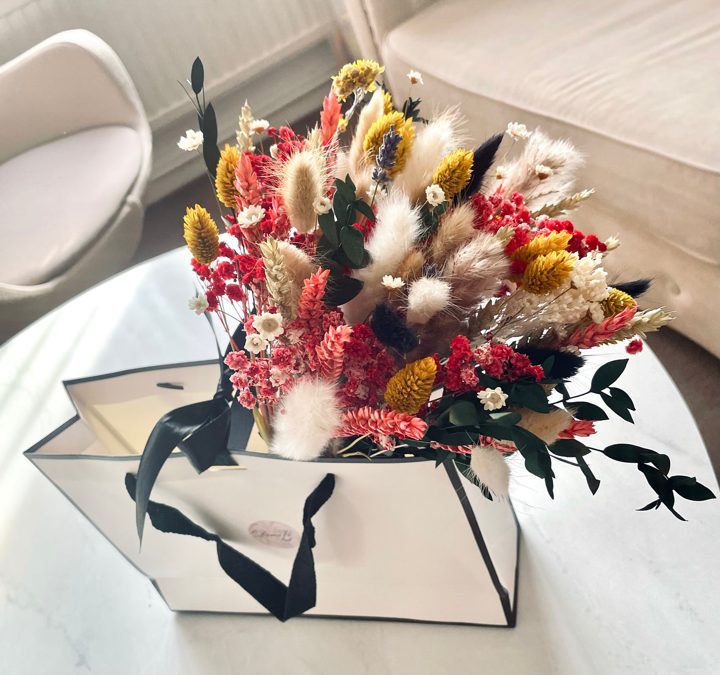 Scented BRIGHTNESS Bouquet / Dried Flowers/ Dried Flower Bouquet/ Valentines Bouquet / Dried flower arrangement / Gift for her / Bridal bouquet
