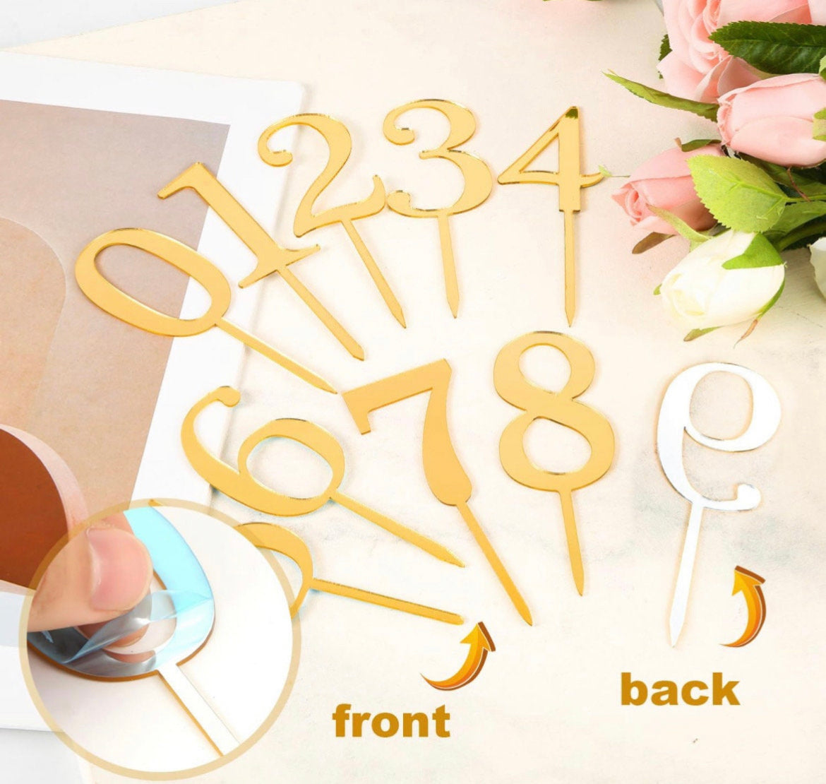 Palm Spear Cake Topper Palm Leaf Dried Flower Cake Topper Dry Flower Pampas Cake Topper Cream Gold Palm Spear Bouquet Number Cake Topper