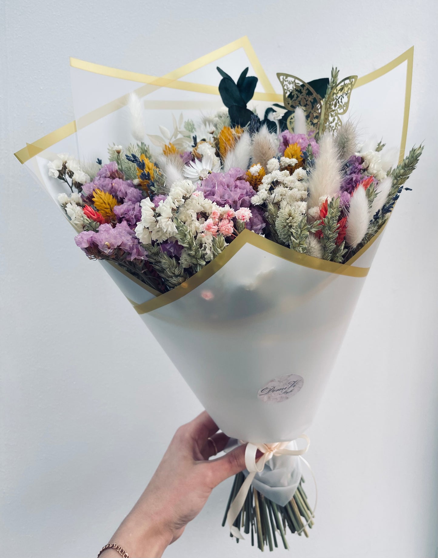 Purple Scented Alice Bouquet/ Dried Flower Bouquet/ Gifts For Her / Bridal Bouquet/ Dried flower arrangement/ Wedding bouquet