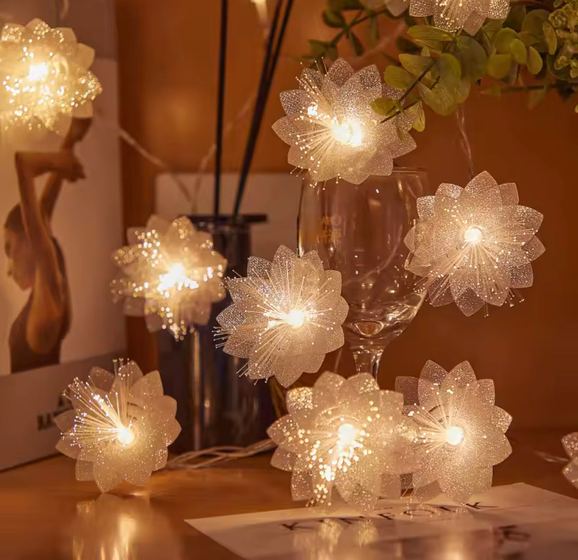 Fairy Lights Christmas Tree String Lights Decorations Light Battery Operated Fairy Lights For New Year Holiday Hanging Curtain Lights