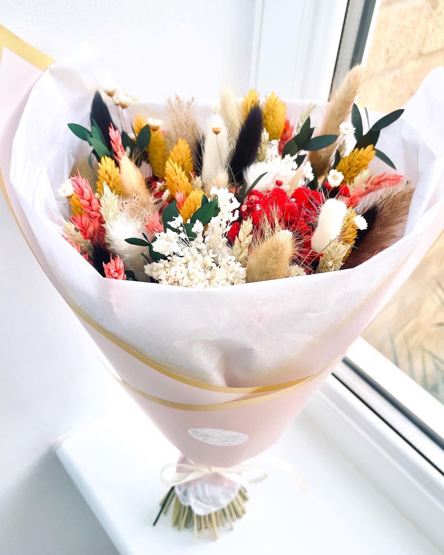 Scented BRIGHTNESS Bouquet / Dried Flowers/ Dried Flower Bouquet/ Valentines Bouquet / Dried flower arrangement / Gift for her / Bridal bouquet