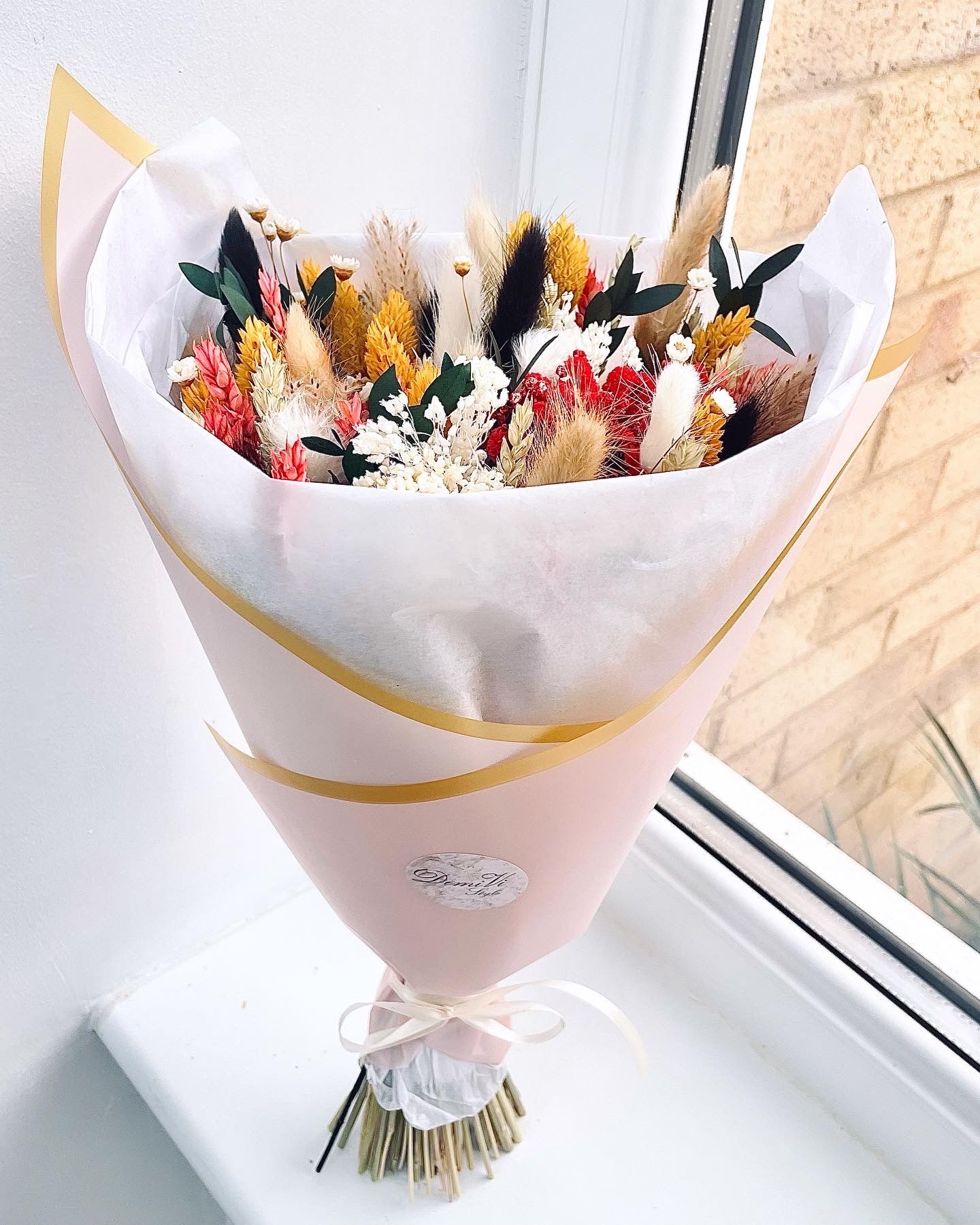 Scented BRIGHTNESS Bouquet / Dried Flowers/ Dried Flower Bouquet/ Valentines Bouquet / Dried flower arrangement / Gift for her / Bridal bouquet