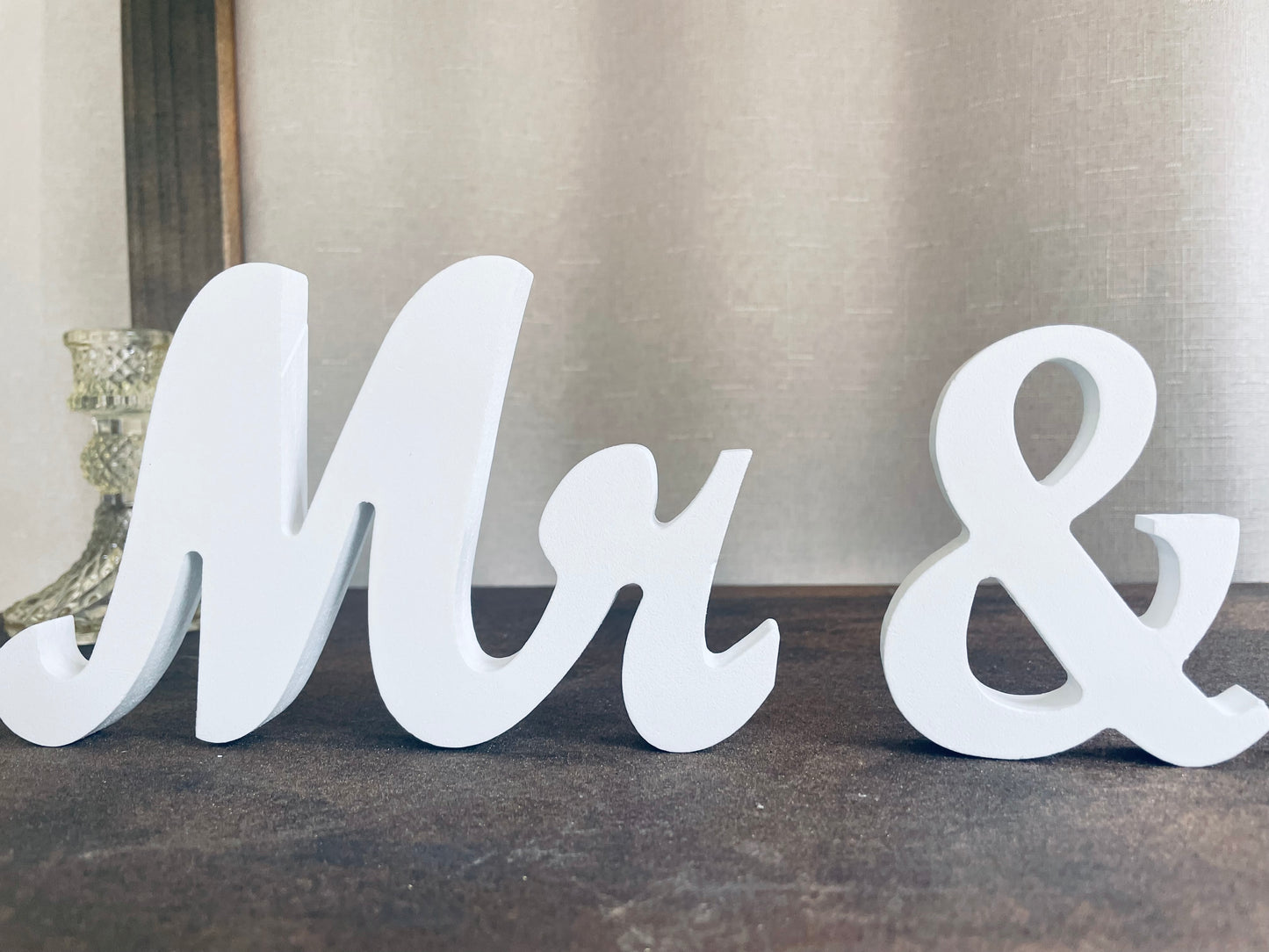 Mr and Mrs Sign Table Signs for Wedding Mr & Mrs Wood Wedding Sign Wood Mrs Sign for Table Wedding Wood Sign Wedding Table Decoration Rustic