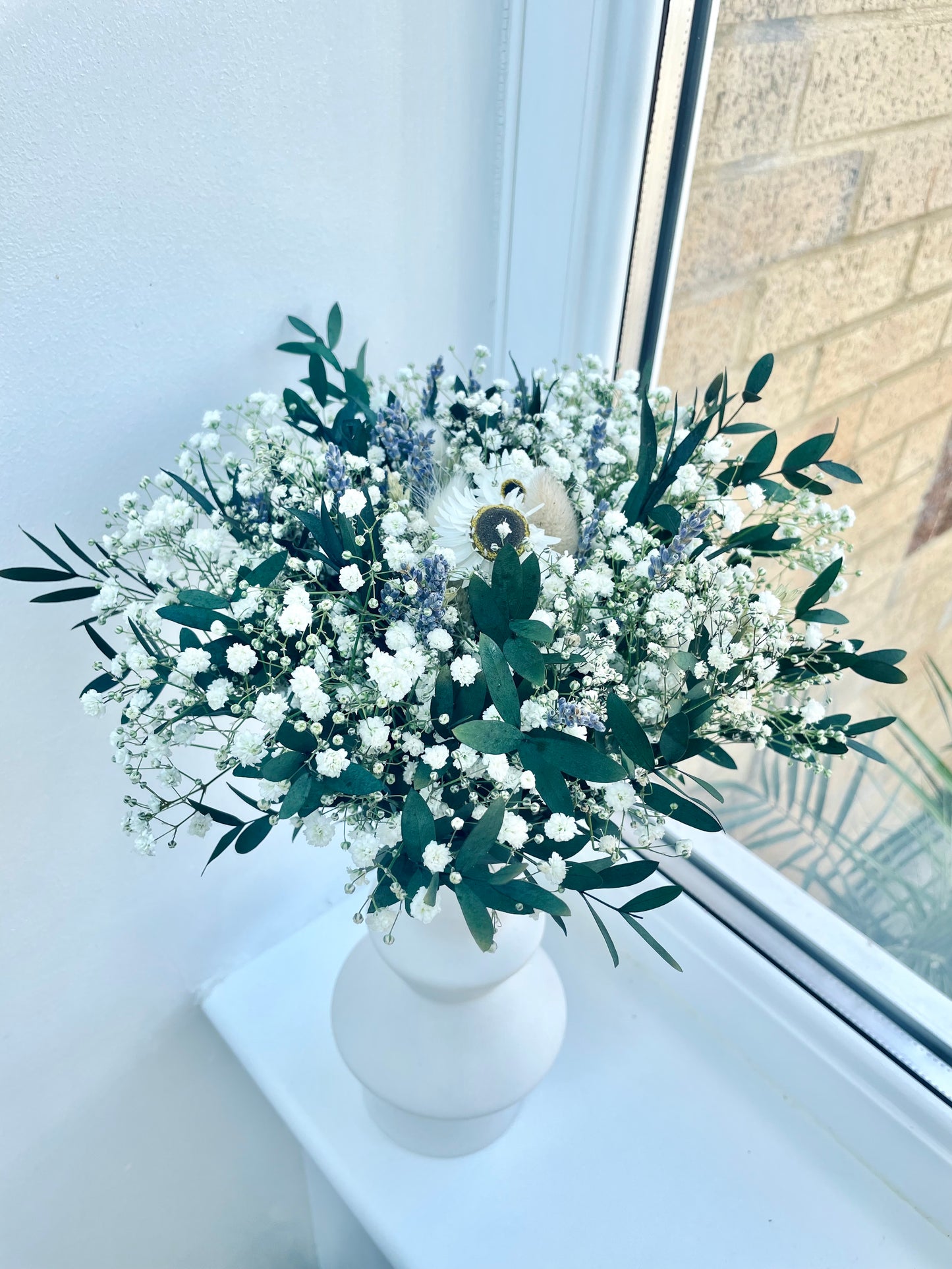 Gypsophila lavender blue Bridal Bouquet Wedding /Dried Flower Bouquet/ Gifts For Her / Dried flower arrangement/ Buttonholes
