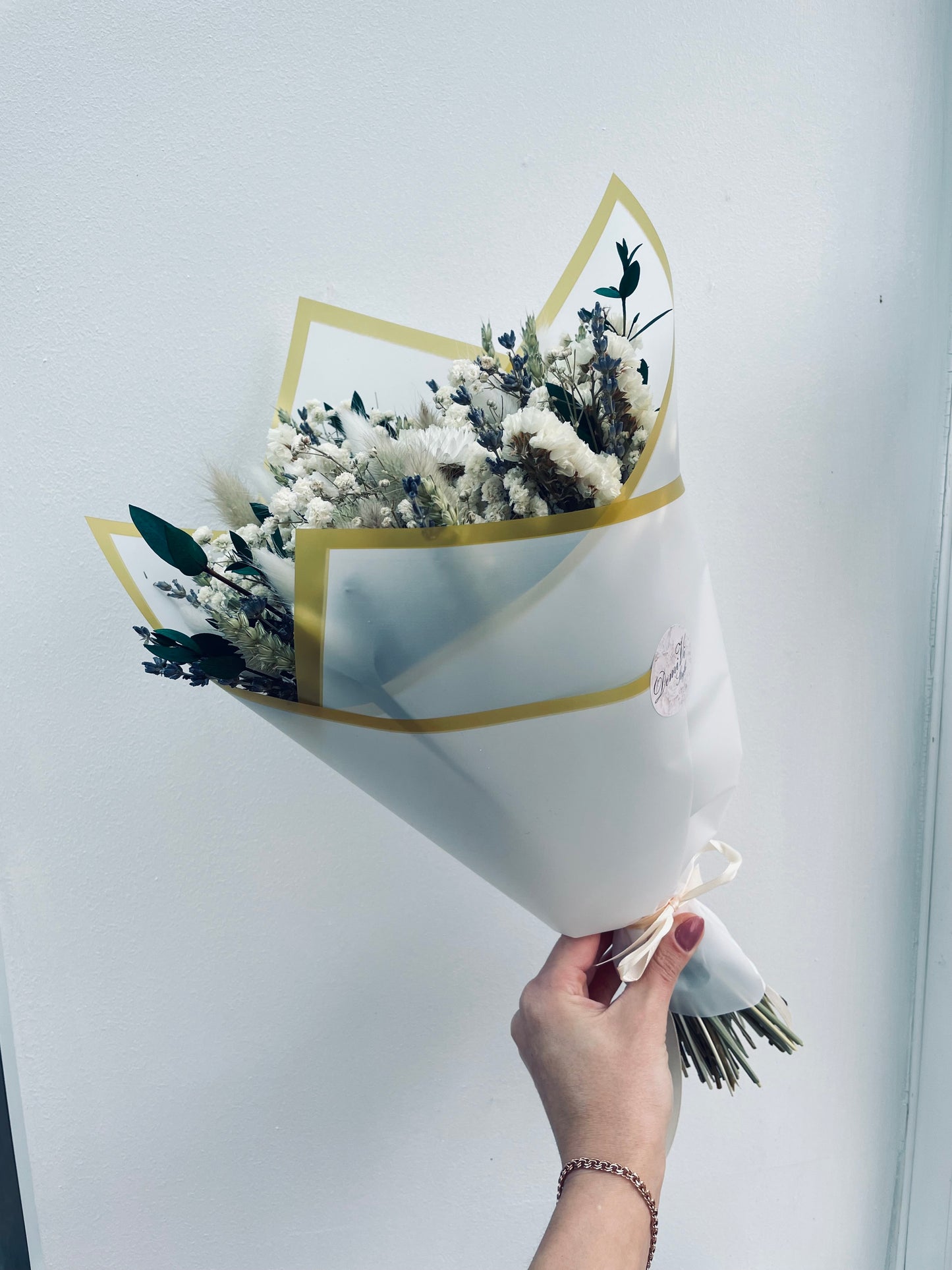 Gybsophila / Eucalyptus / Lavender Bouquet