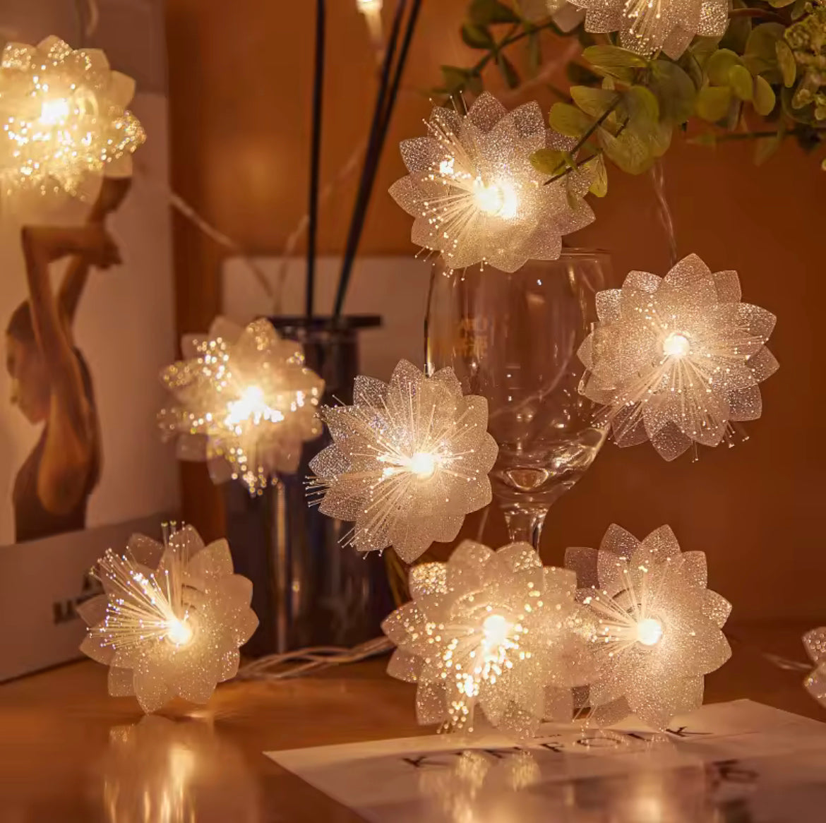 Fairy Lights Christmas Tree String Lights Decorations Light Battery Operated Fairy Lights For New Year Holiday Hanging Curtain Lights