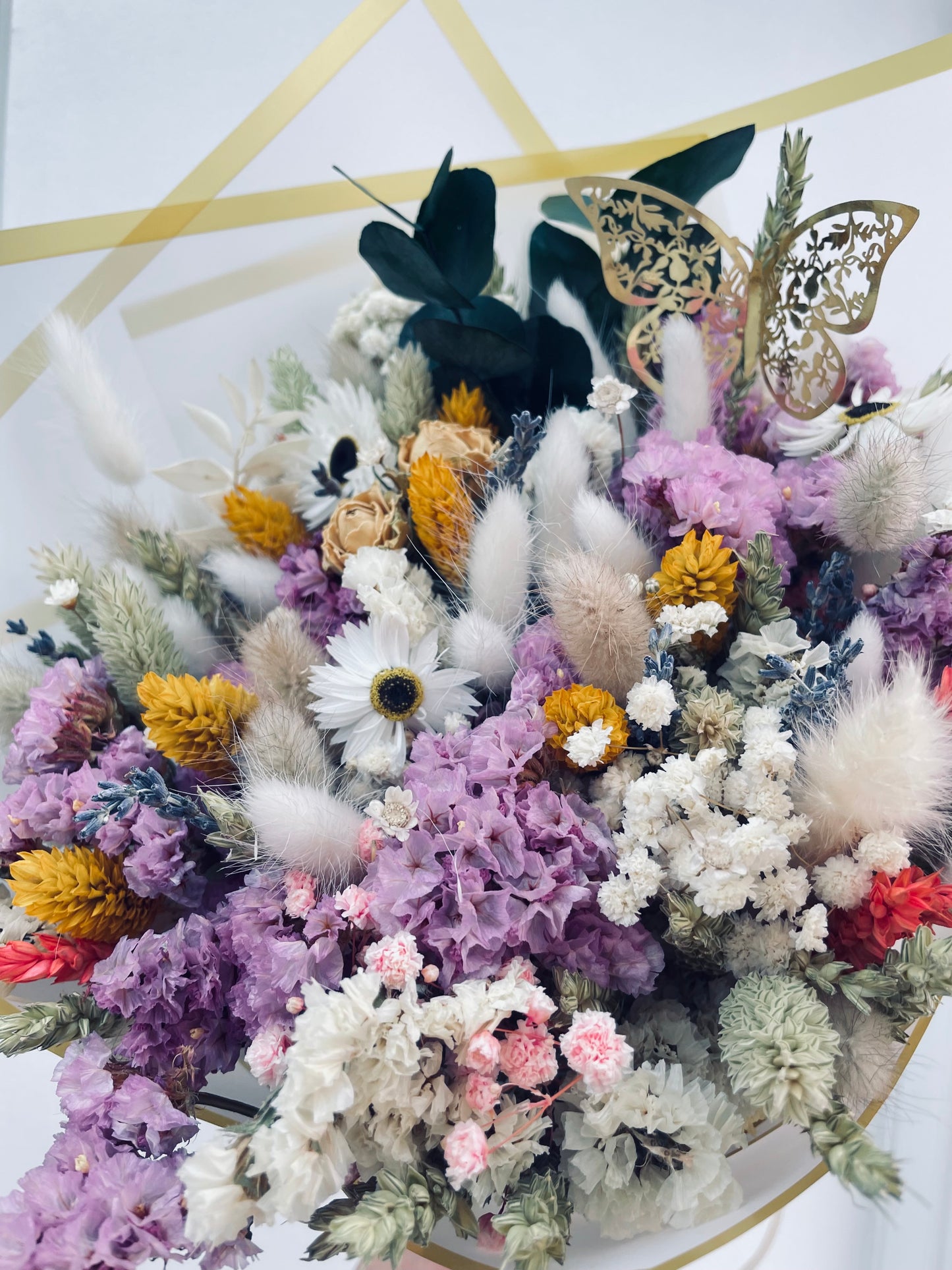 Purple Scented Alice Bouquet/ Dried Flower Bouquet/ Gifts For Her / Bridal Bouquet/ Dried flower arrangement/ Wedding bouquet