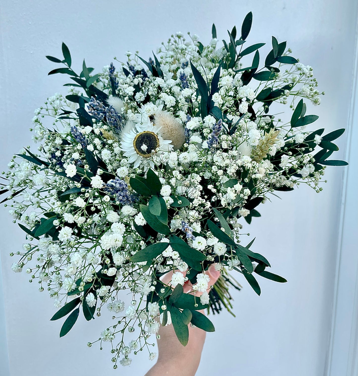 Gypsophila lavender blue Bridal Bouquet Wedding /Dried Flower Bouquet/ Gifts For Her / Dried flower arrangement/ Buttonholes
