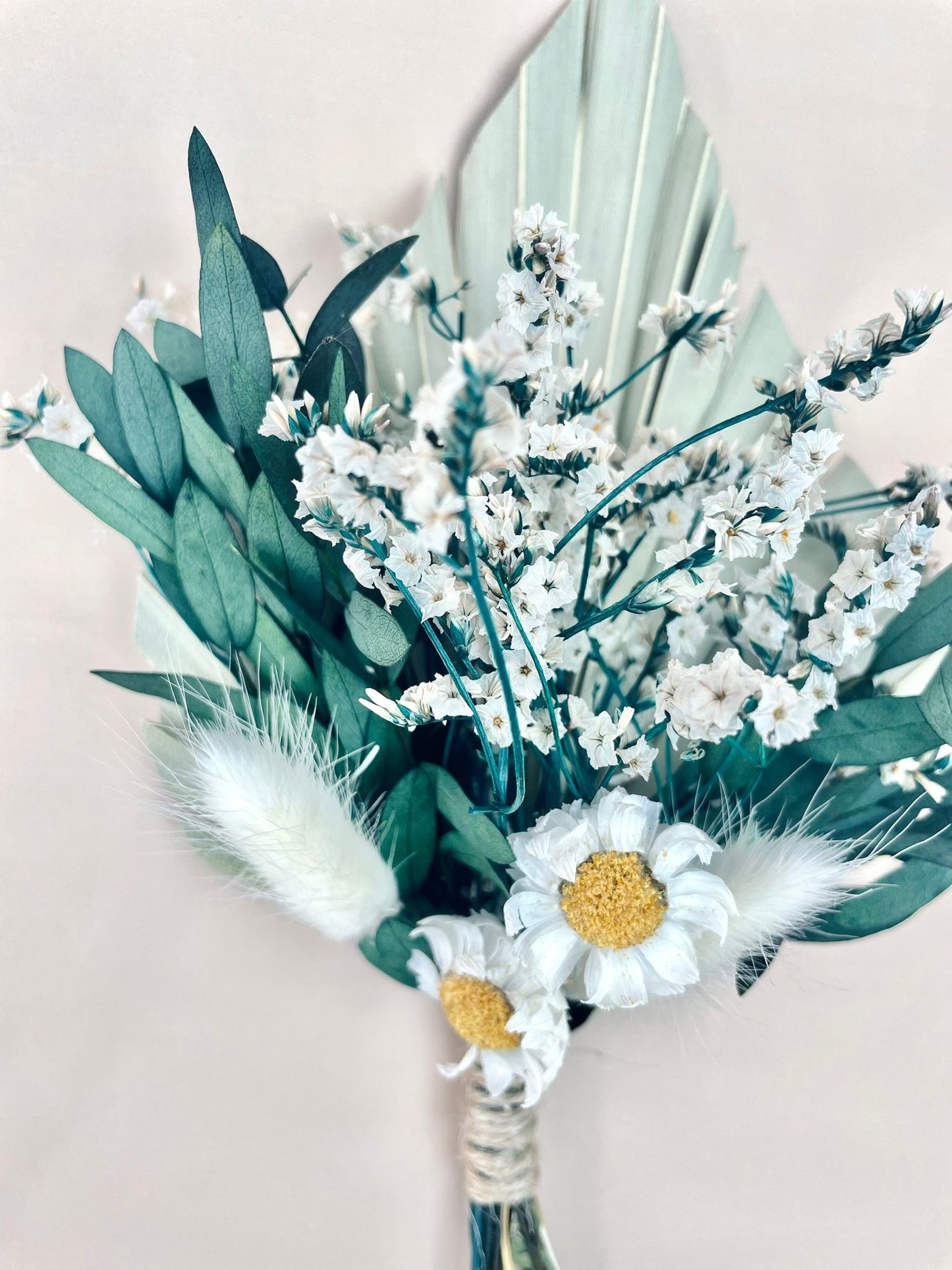 Eucalyptus Palm Spear Sage Dried Flower Cake Topper Mini Dry Flower Bouquet Cake Topper Flowers for cake decor Palm Spear Bouquet Sage