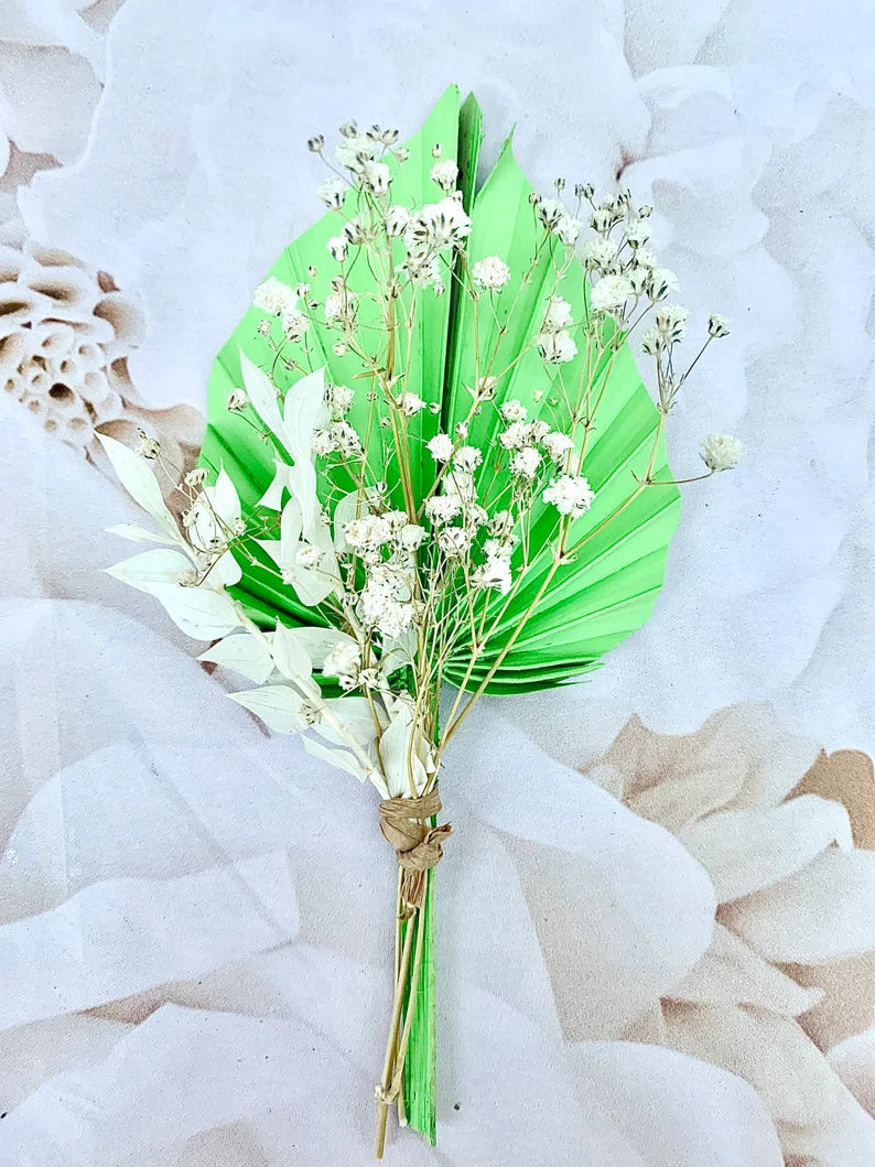 Palm Spear Cake Topper Palm Leaf Dried Flower Cake Topper Dry Flower Pampas Cake Topper Cream Gold Palm Spear Bouquet Number Cake Topper