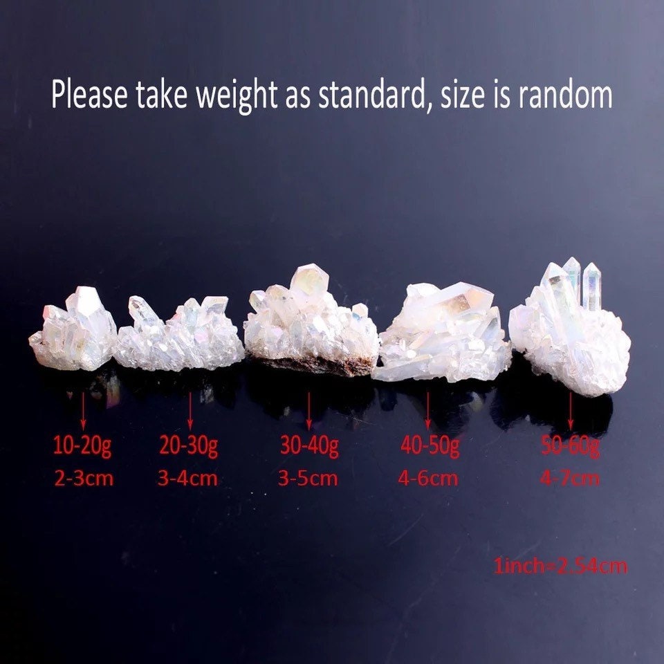 Angel Aura Quartz Crystal Cluster / Healing Crystal 70gr