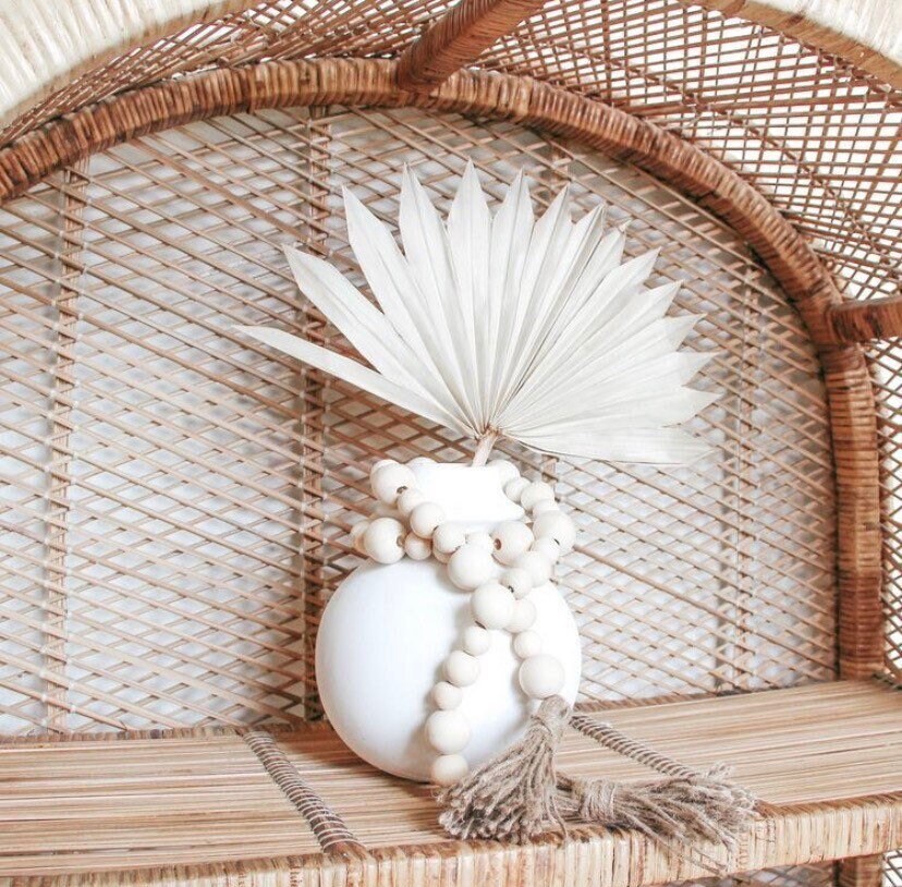 White sun palm leaf / palm leaves/ palm spears / cake topper / palm cake topper
