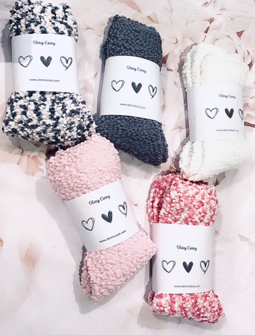 PERSONALISED Cosy socks / winter socks / sleeping socks / gift for her / warm socks / fluffy socks / christmas gift / stocking fillers