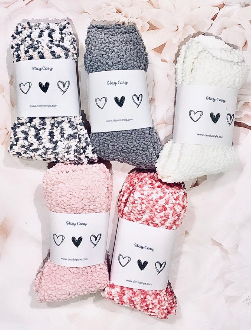 PERSONALISED Cosy socks / winter socks / sleeping socks / gift for her / warm socks / fluffy socks / christmas gift / stocking fillers