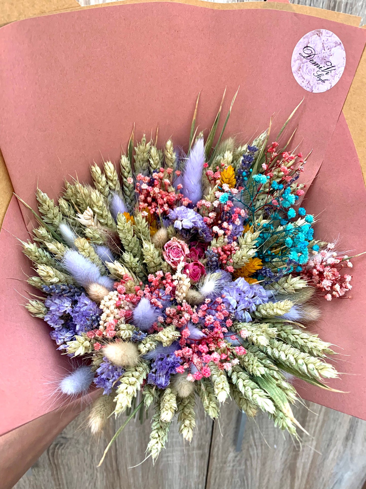 GIFT FOR HER Scented Summer Bouquet / Wedding bouquet/ Dried Flower Bouquet/ Wildflower Bouquet/ Dried flower arrangement / Bridal Bouquet